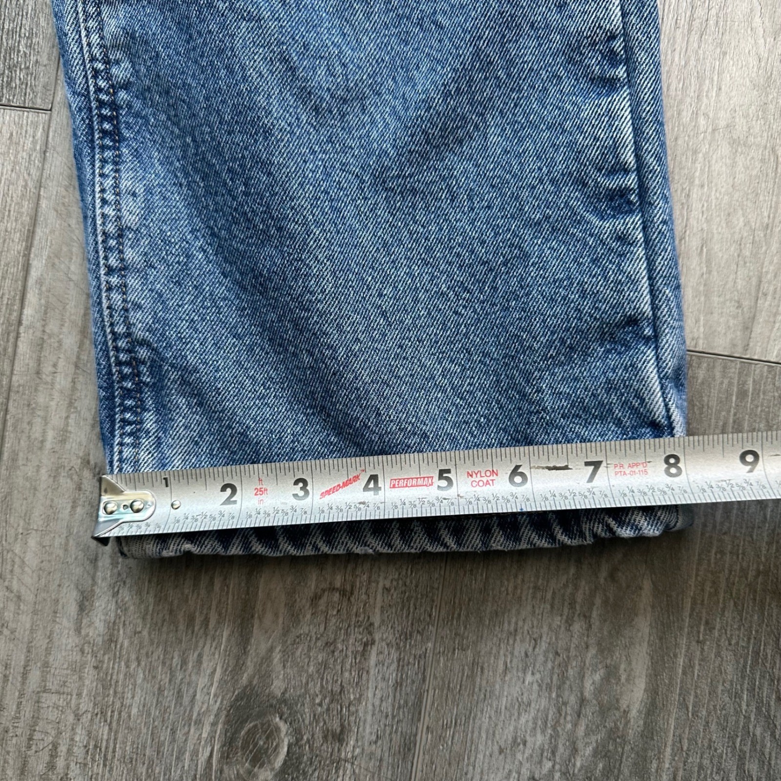 VTG Y2K Flannel lined Carhartt Relaxed Fit Blue Jeans 33×32 Work Wear denim