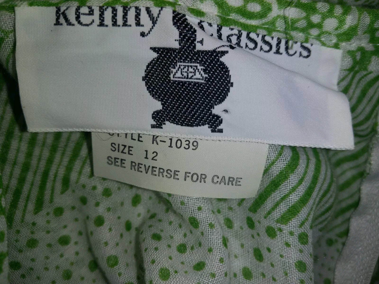 Vintage 70s Kenny Classics Green Floral Prairie Sundress Hippie Cottagecore L