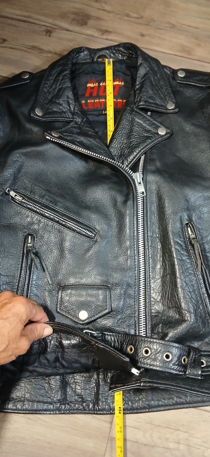 HOT LEATHERS – Women’s Biker Motorcycle Jacket Sz 14 Harley-Davidson Wolf – VTG