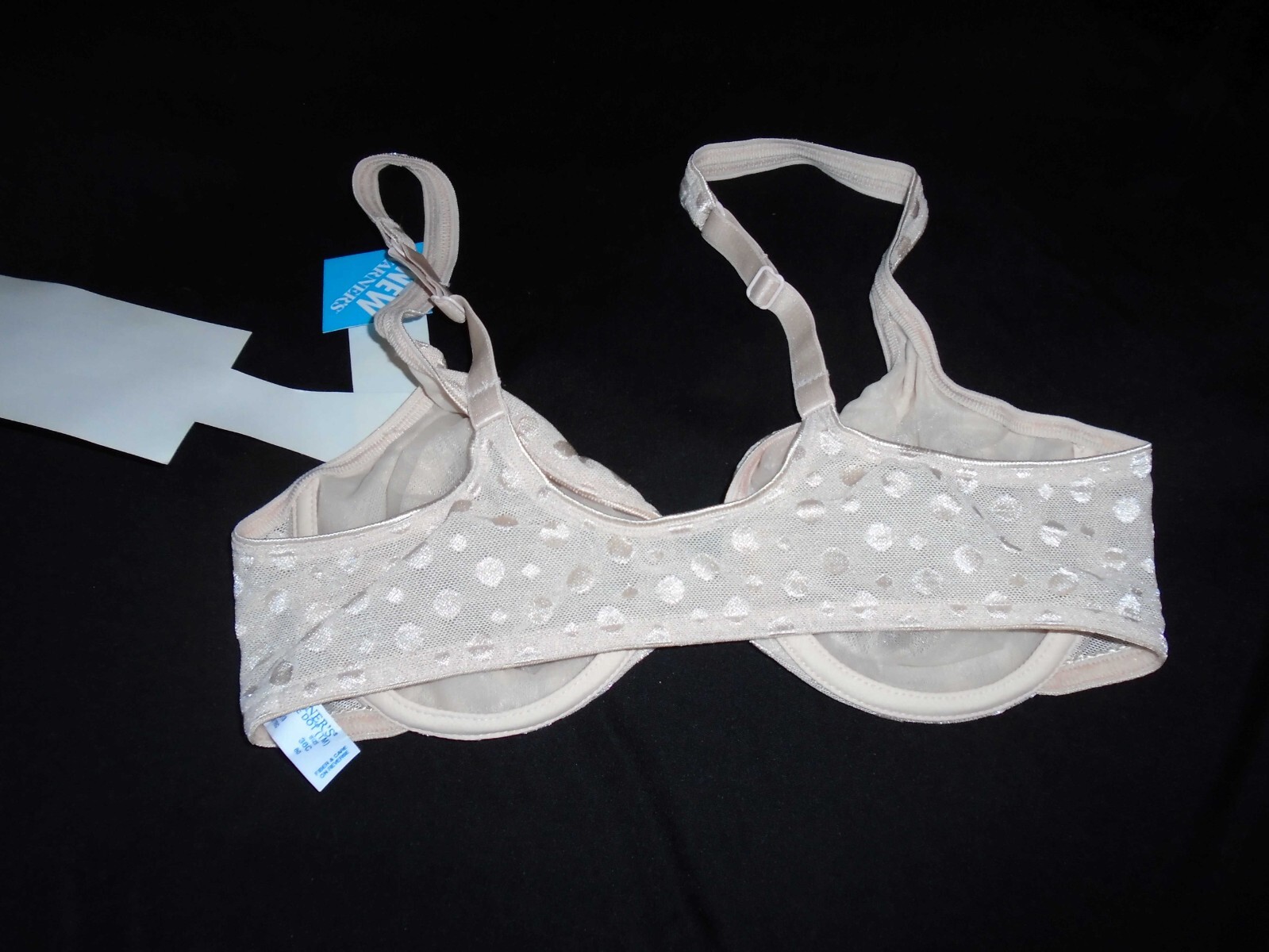 36C NWT Beige ON THE DOT Front Clasp Vtg WARNER’S Unlined U/W Bra #01513 36C