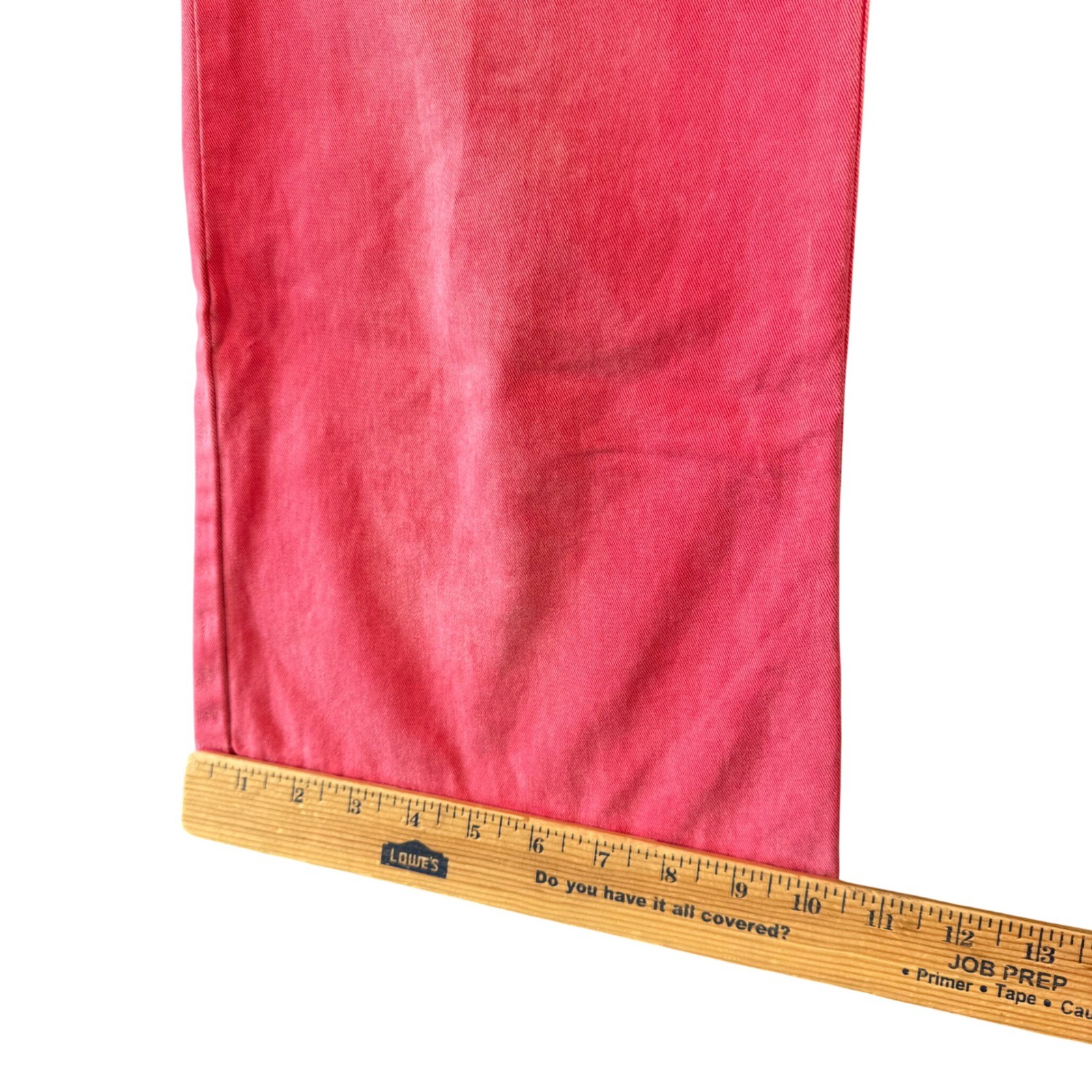 Periscope Juniors Y2K Coral Cropped Flare Jean 32×24 Bratz Core Bold 2000s Retro