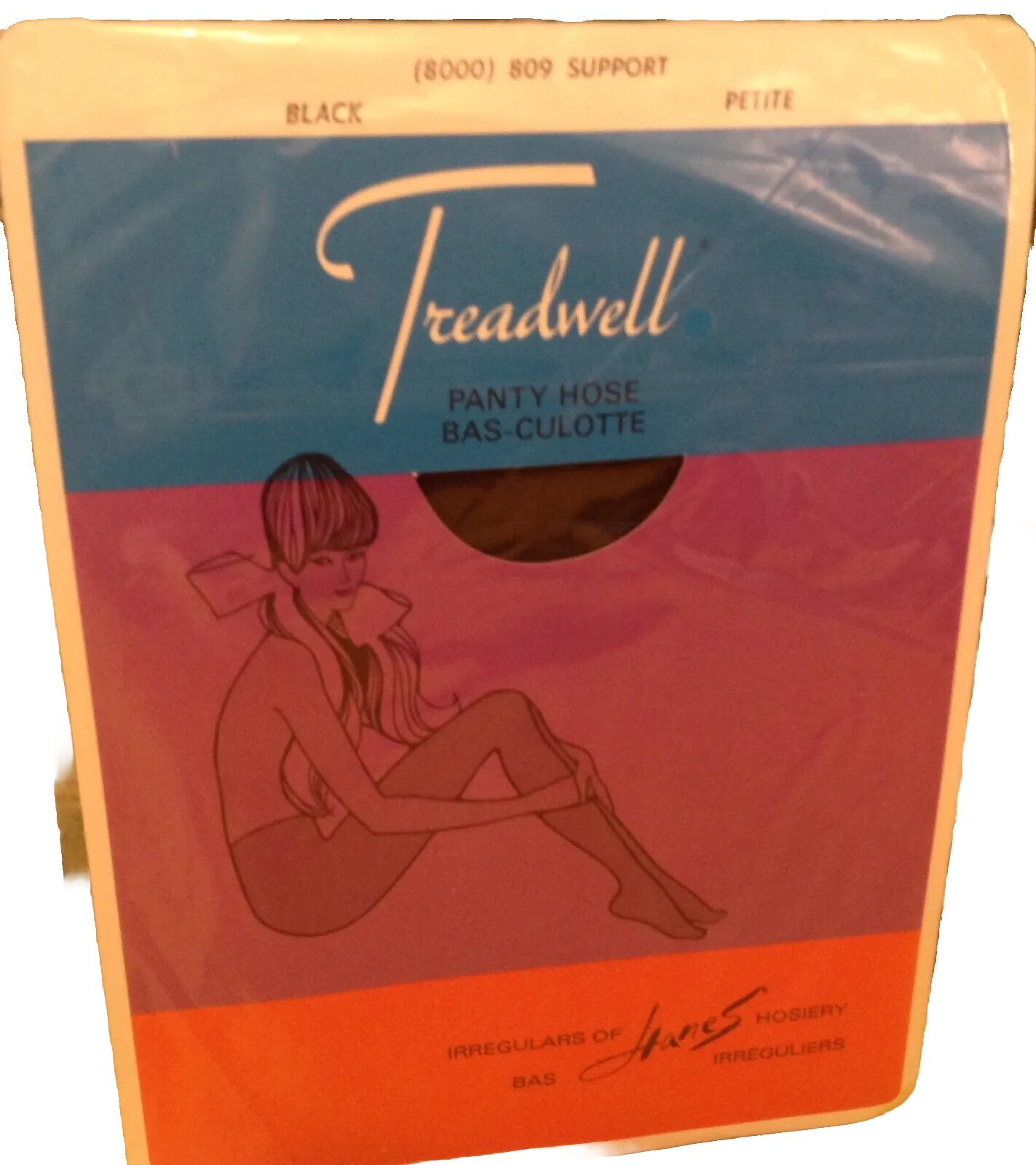 Vintage Pantyhose Treadwell 💕 Support Color Black size Small BTRED02