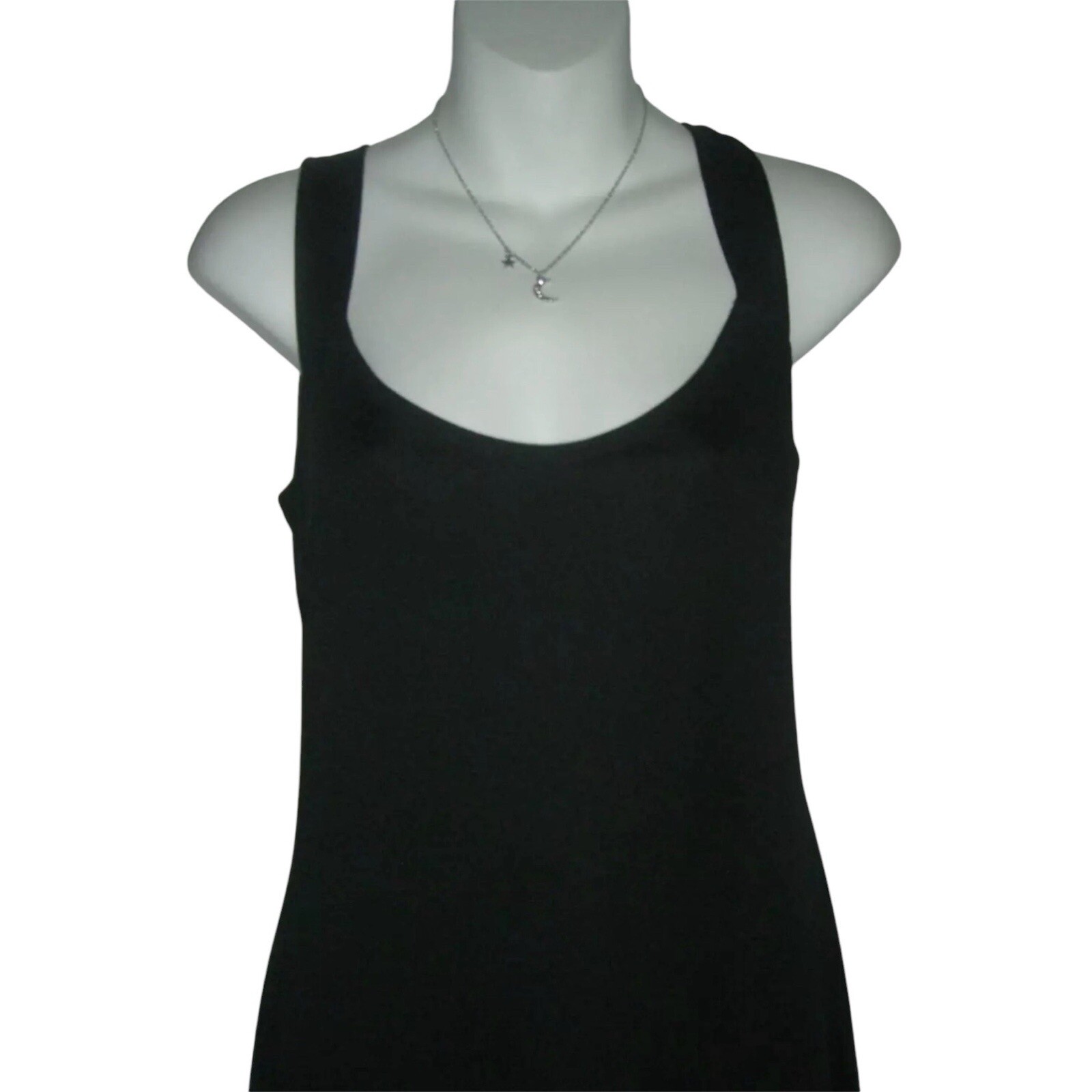 Edith Flagg Dress Three Flaggs Vintage 70s Black Maxi Audrey Hepburn Classic Lbd