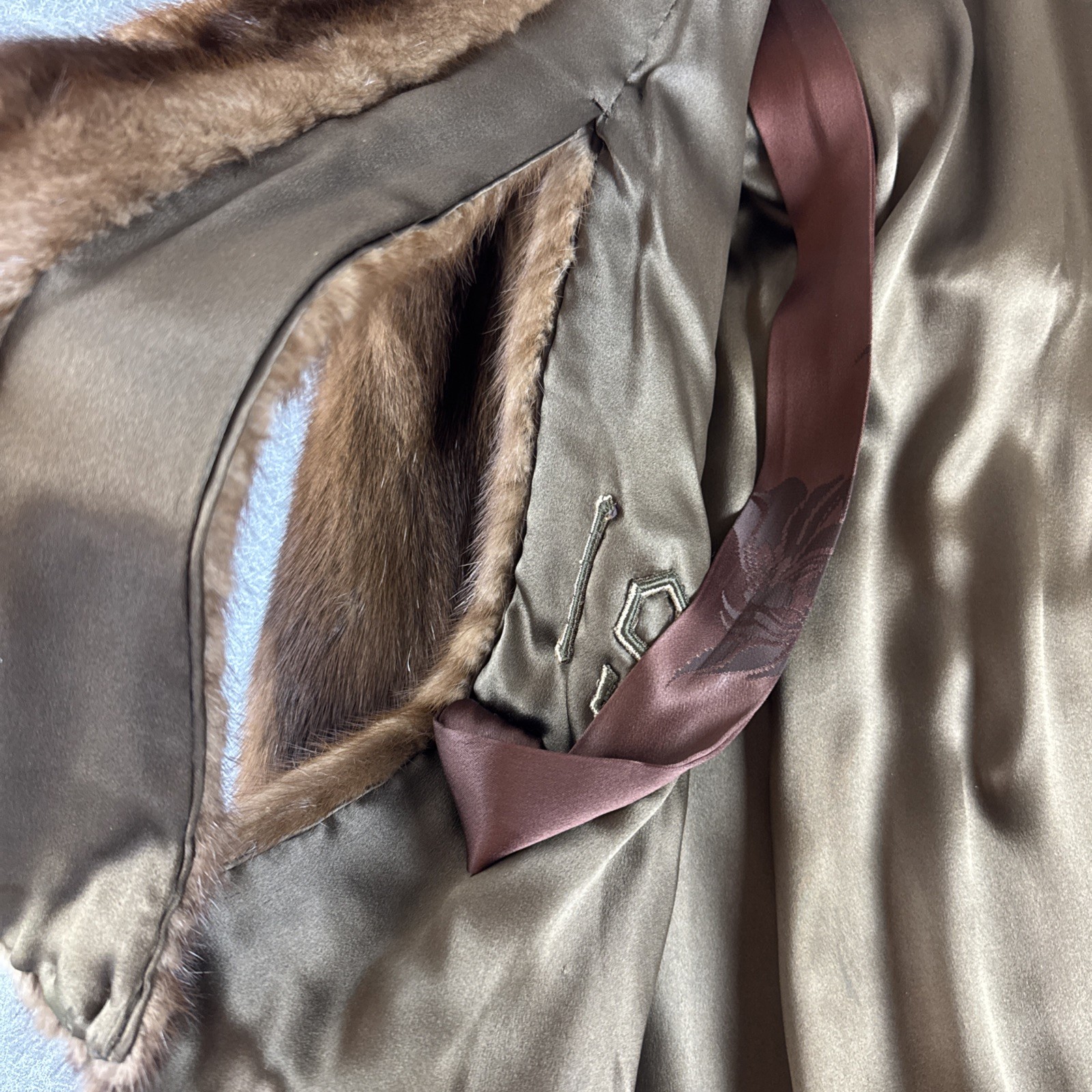 Vintage Wm H Block Brown Fur Cape Jacket Coat Fur Salon One Size