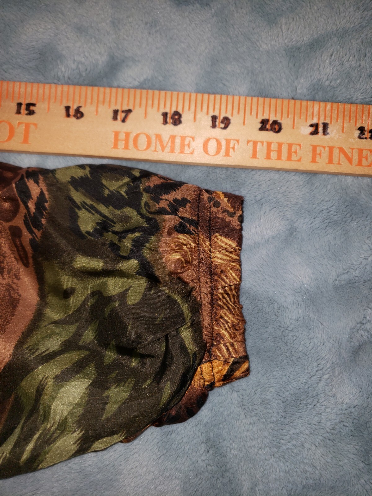 Vtg 90s Womens Stunt Sports Jungle Forest Silk Windbreaker Bomber Jacket Brown