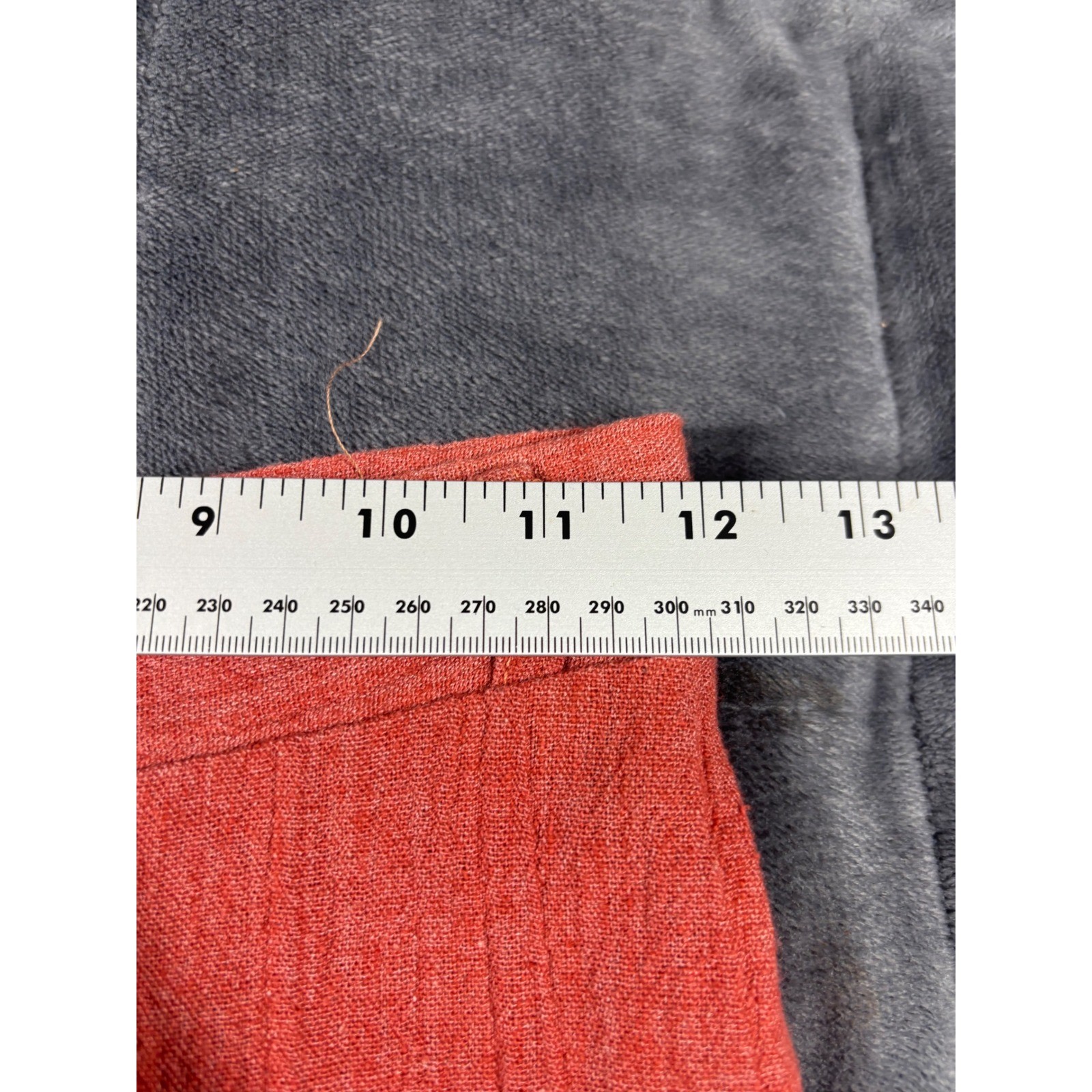 Vintage High Waisted Wide Leg Flare Trousers Coral Orange 7192 Size 7/8 25 Waist
