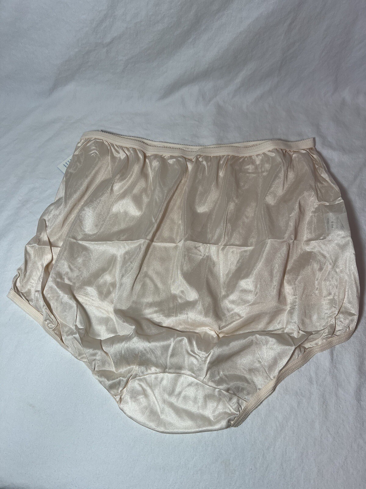 Vintage Silky Soft Dixie Belle Nude Size 9 Granny Panty With Lace Appliqué NWT