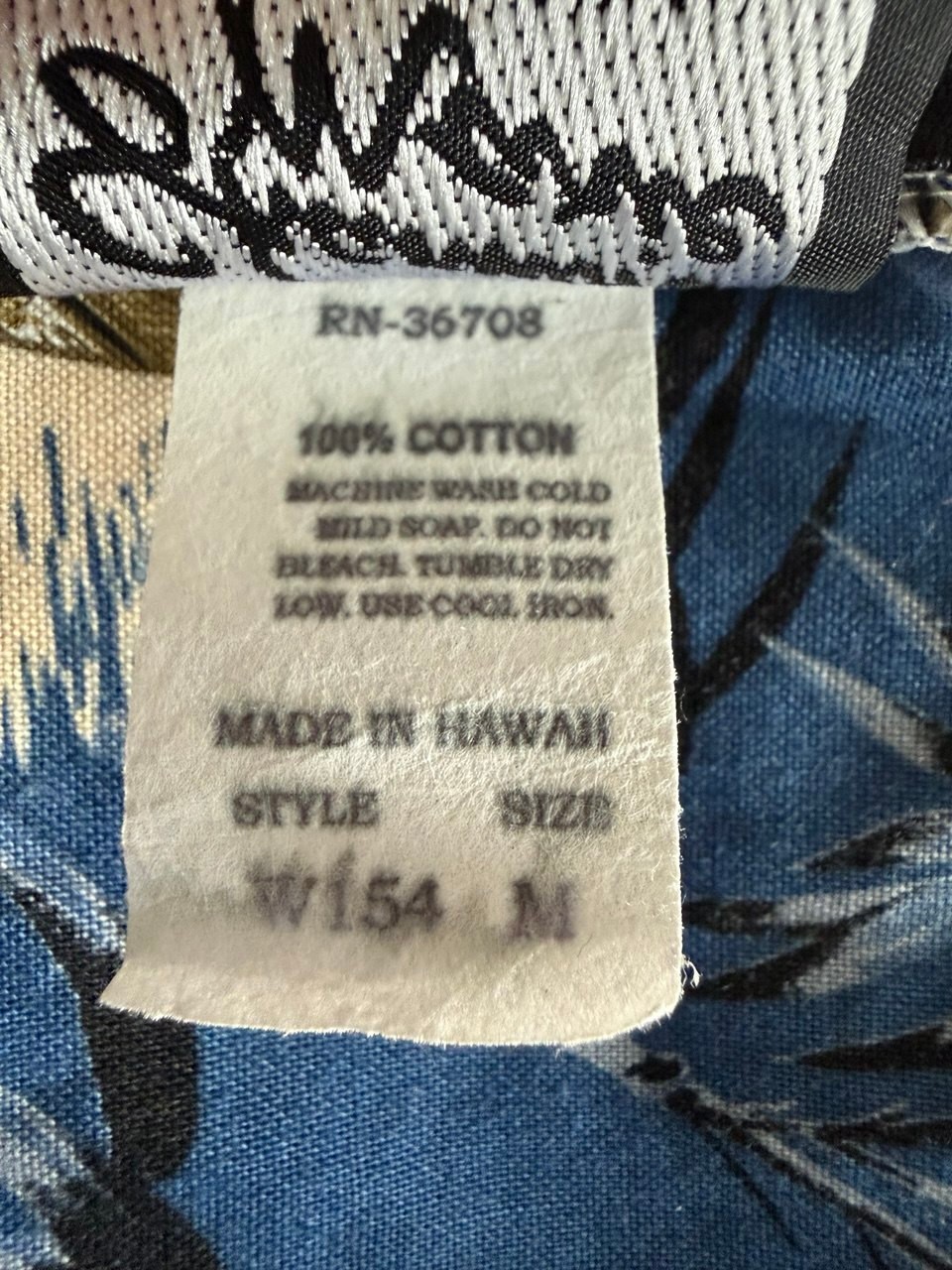 Vintage Shannon Marie Hawaii Sundress Blue Hawaiian Print Cotton Size M Made USA