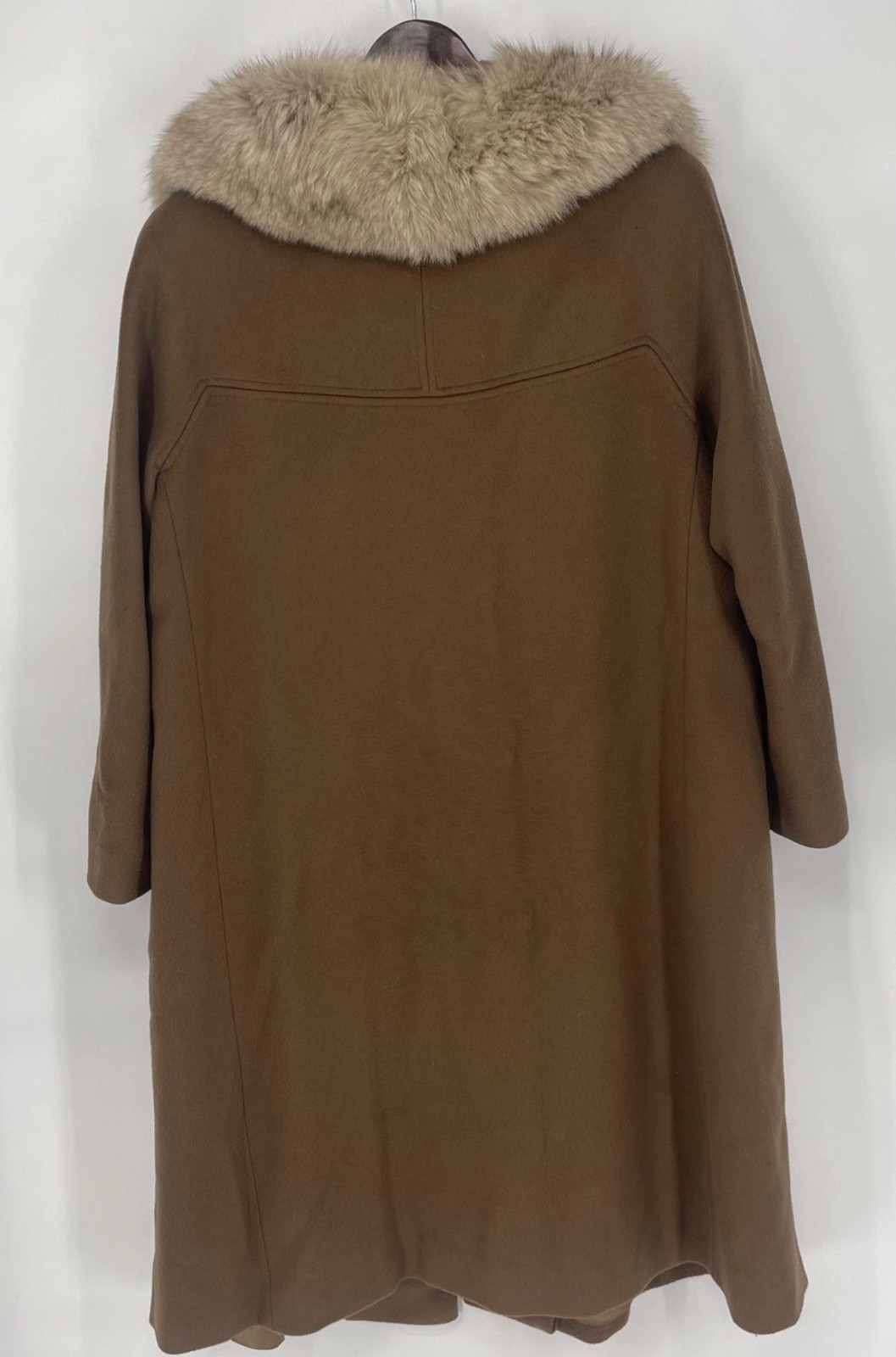 Denise for Windermere 70s Wool and Fur Collar Vintage Coat Size 20 Union Tag