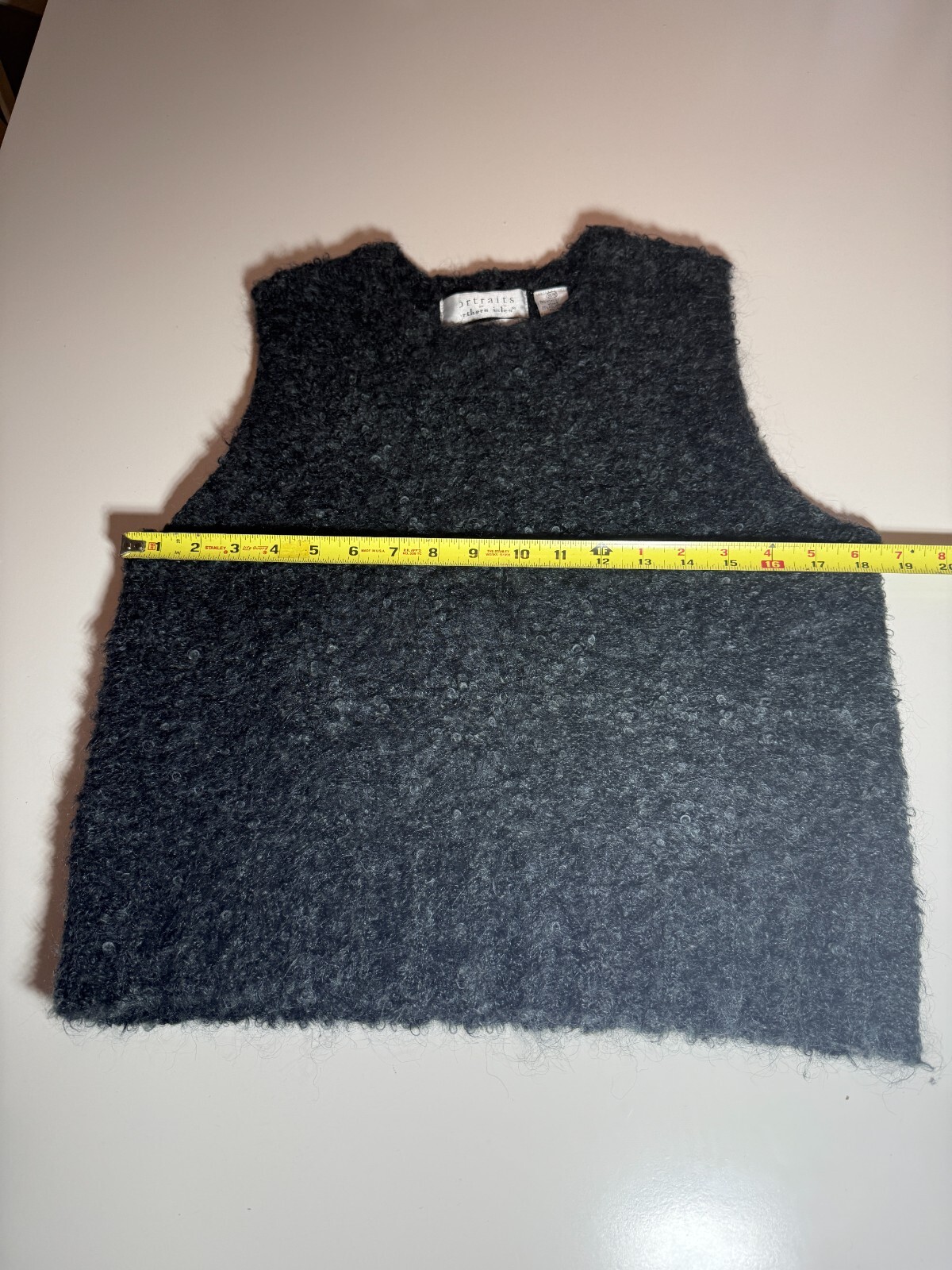 Vintage Portraits By Northern Isles Women Hand Made Mohair Blend Vest Size M/M