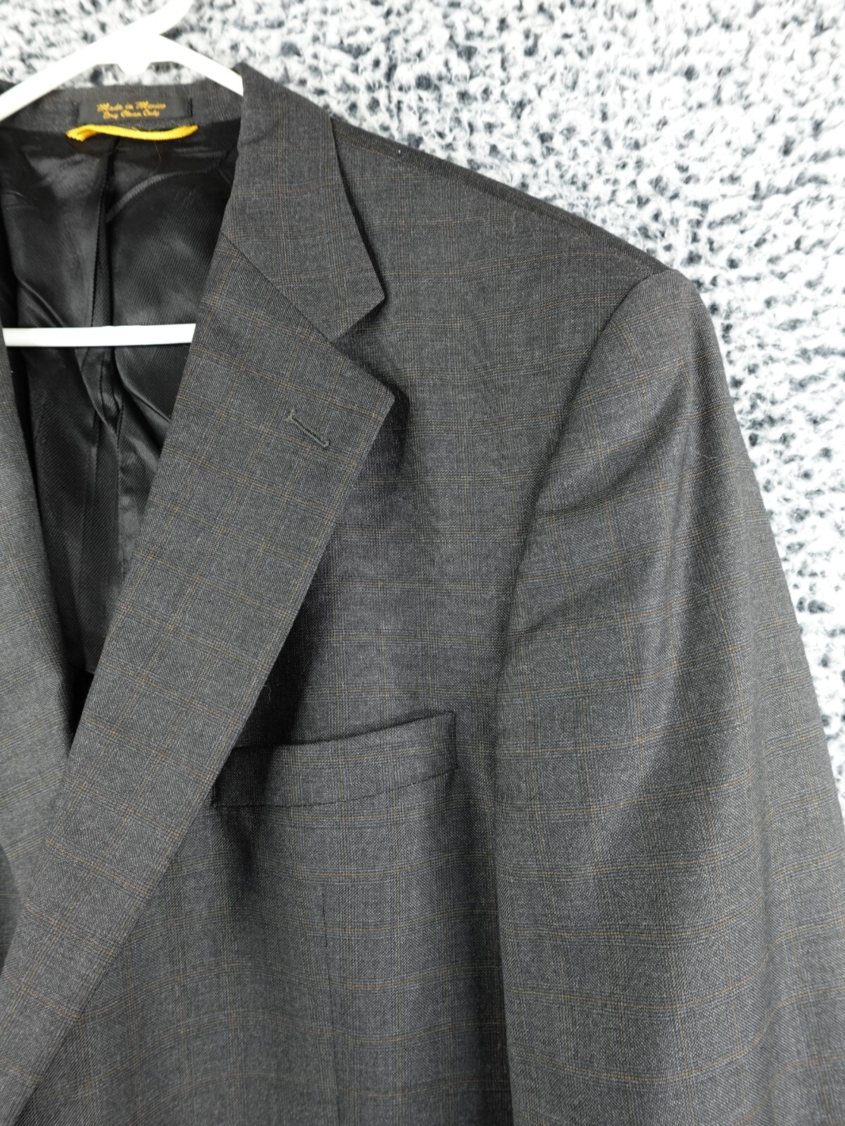 Bill Blass Black Label Meier & Frank Wool Sport Coat 44L Dark Gray