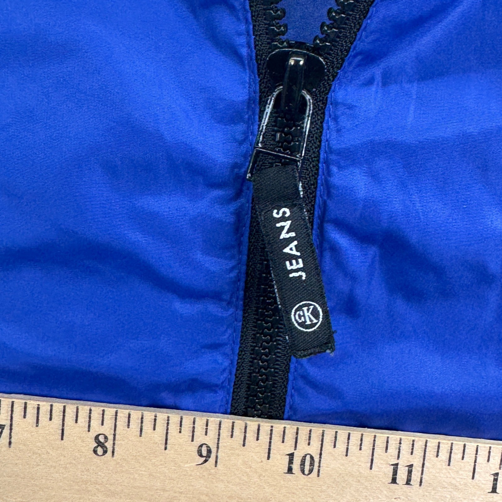 Calvin Klein VTG 90s Nylon Vest Sz M Blue Gorpcore Streetwear Sleeveless Jacket