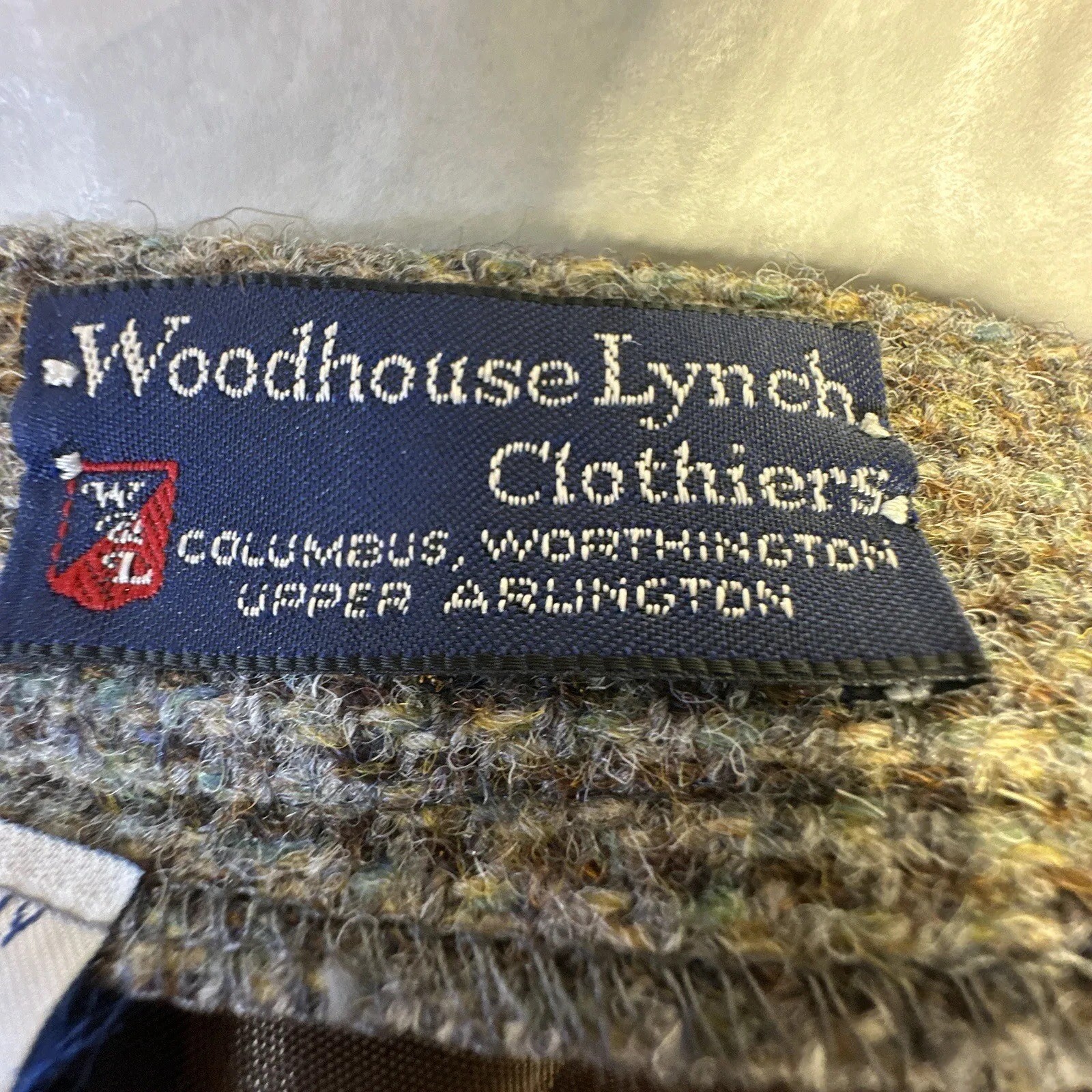 Woodhouse Lynch Skirt Women 10 Brown Hand Woven Scottish Tweed Academia Vtg USA