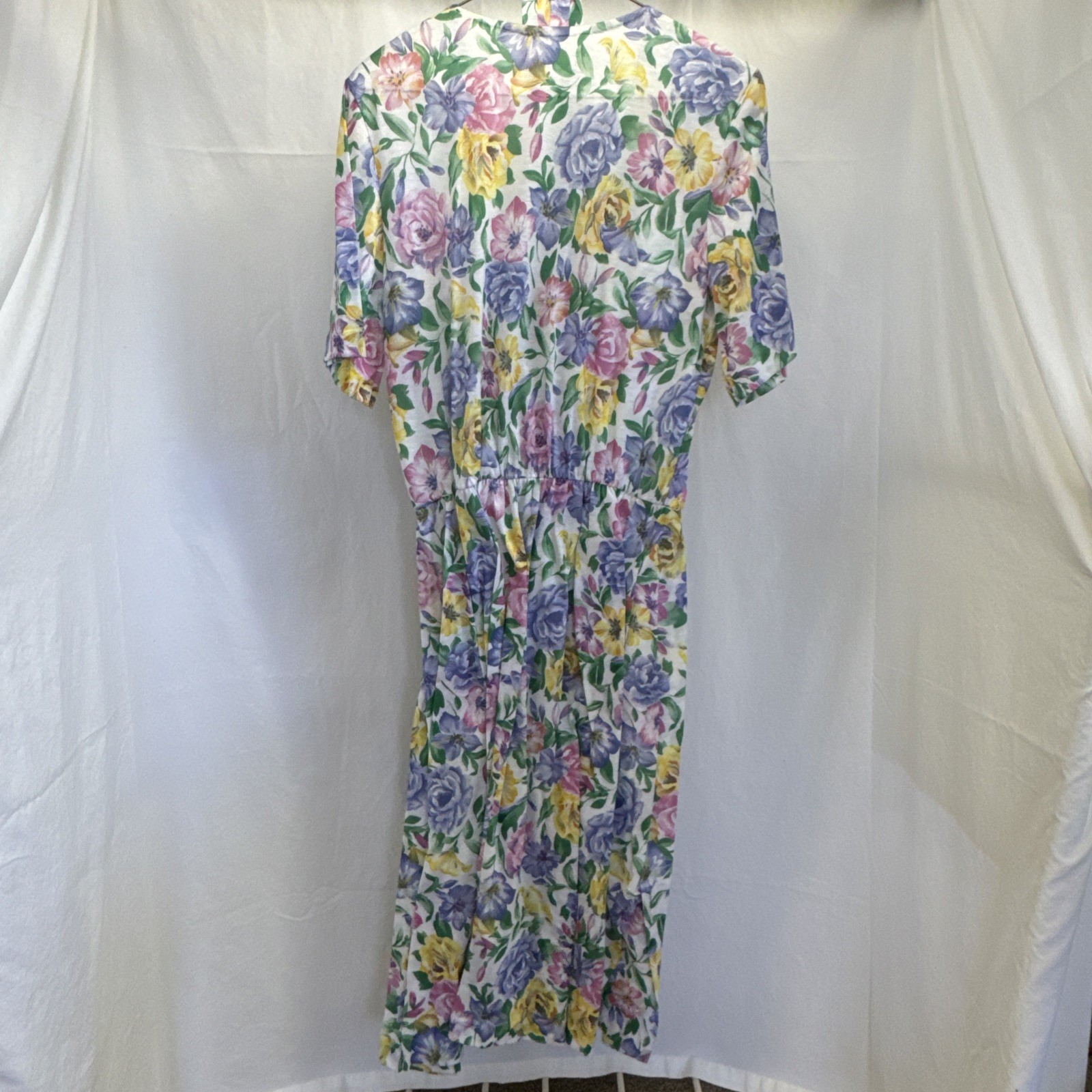 Vintage Anthony Richard’s 80’s Floral Dress Made In The USA Short Sleeve Size 14
