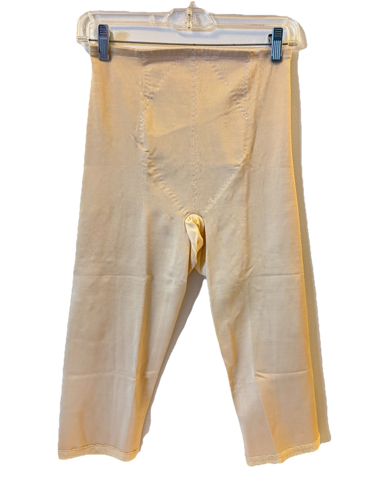 Vintage Beige Long Leg Girdle Pants Liner Compression See Measurements No Tag
