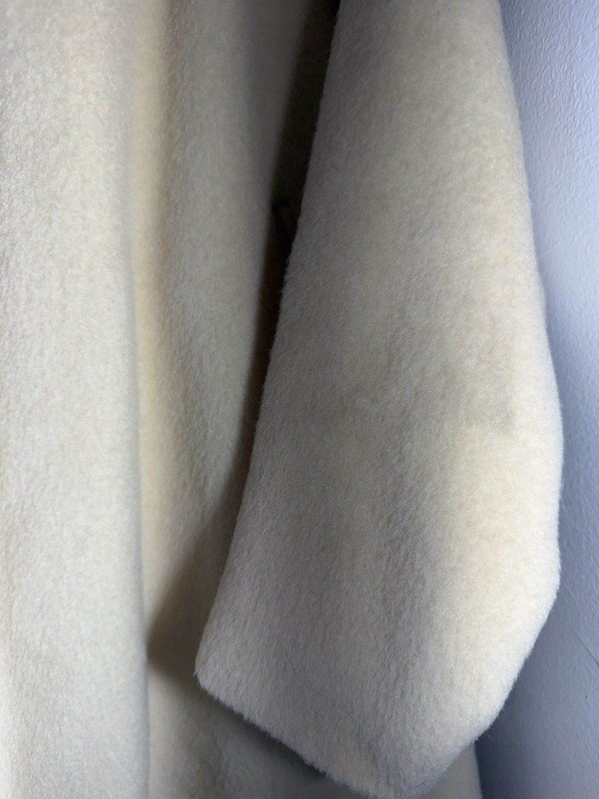 Vintage Hildon’s Hotel Schroeder Minneapolis Wool Coat Mink Fur Collar 50s Cream