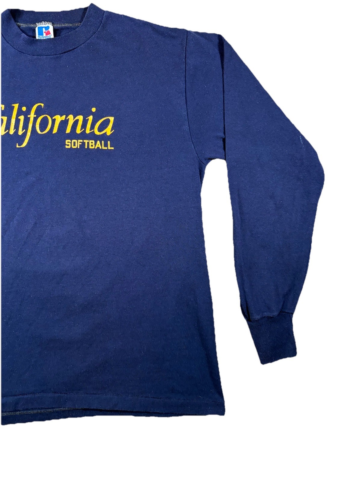 Vintage Russell Athletic California Softball Long Sleeve T-Shirt • Women’s M