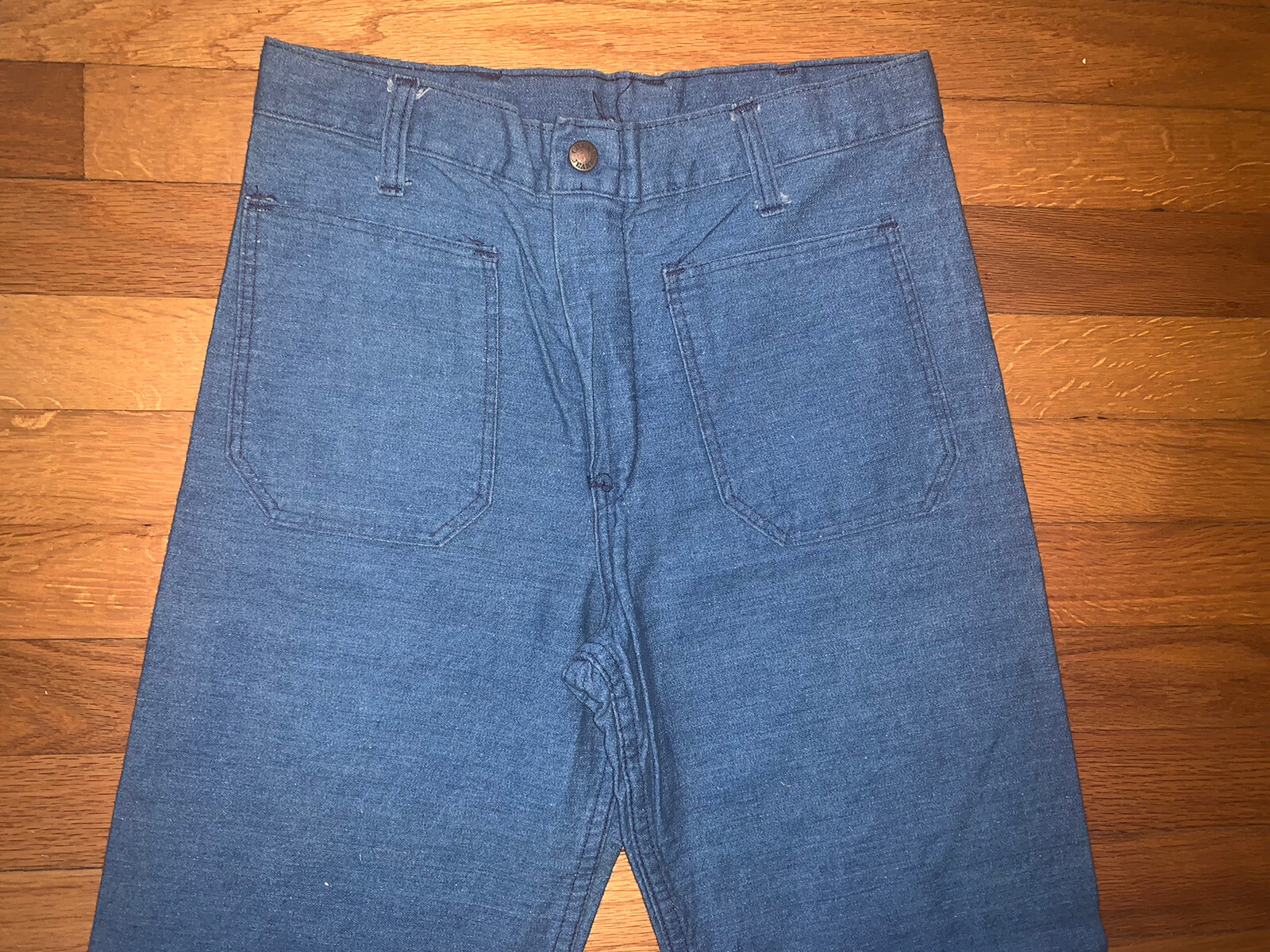 vtg 70s bell bottom Jeans Hippie Cheap Jeans MINT Vintage But New Sz 28