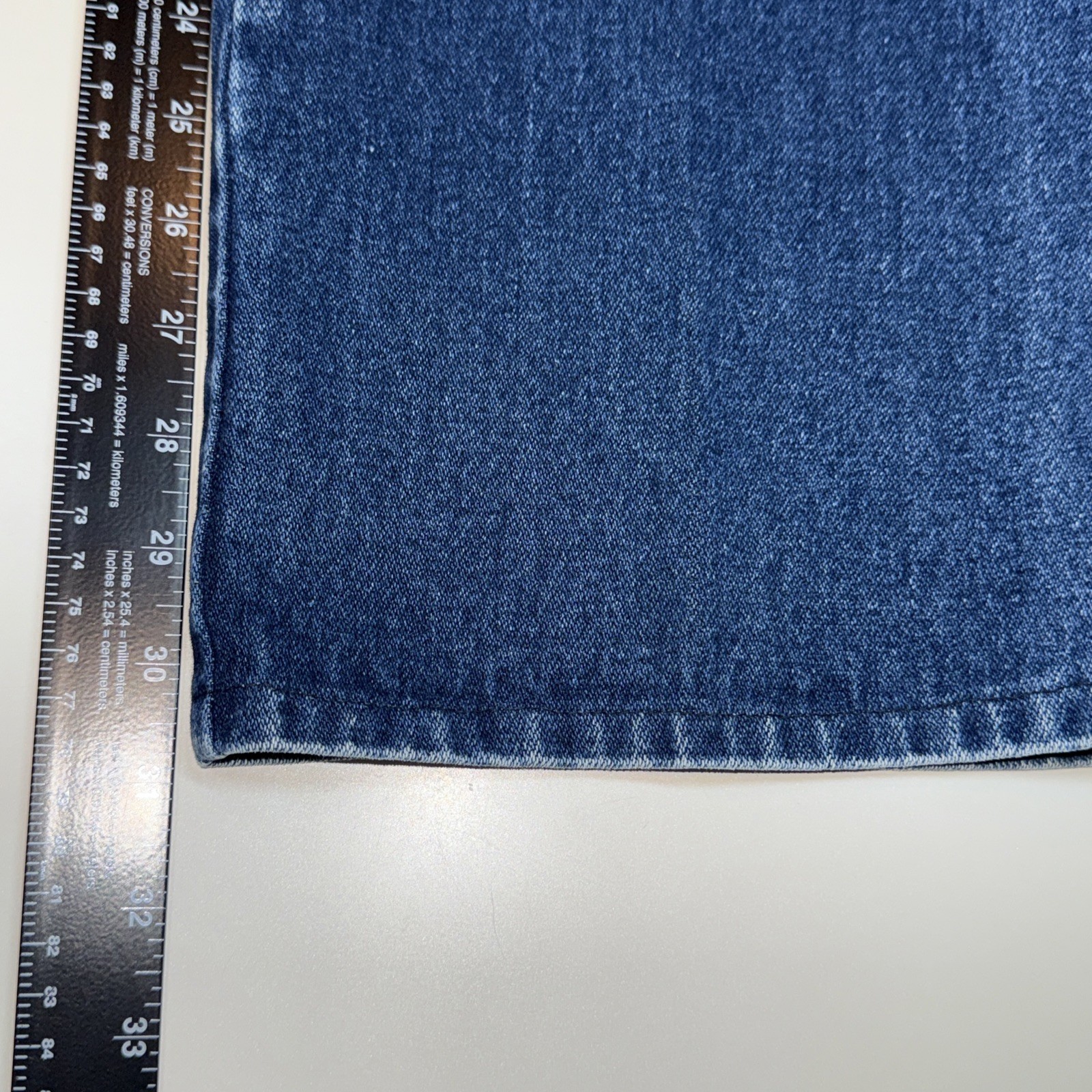 Vintage 70s Union Gap Wide Leg Jeans Footprint Stitching Embroidered 26×30