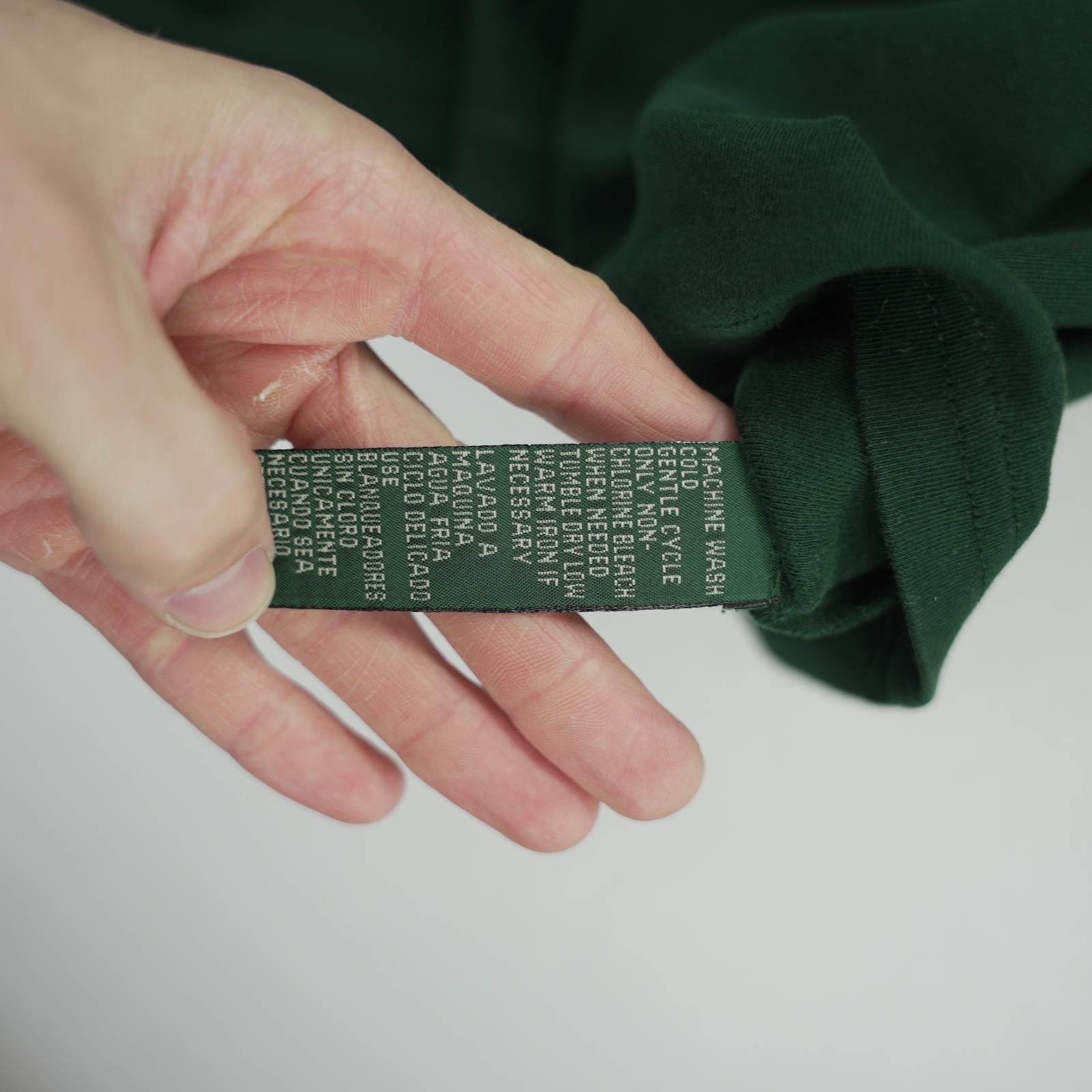 Lauren Ralph Lauren 2X Green Turtleneck Long Sleeve Crest Logo Cotton Top VTG