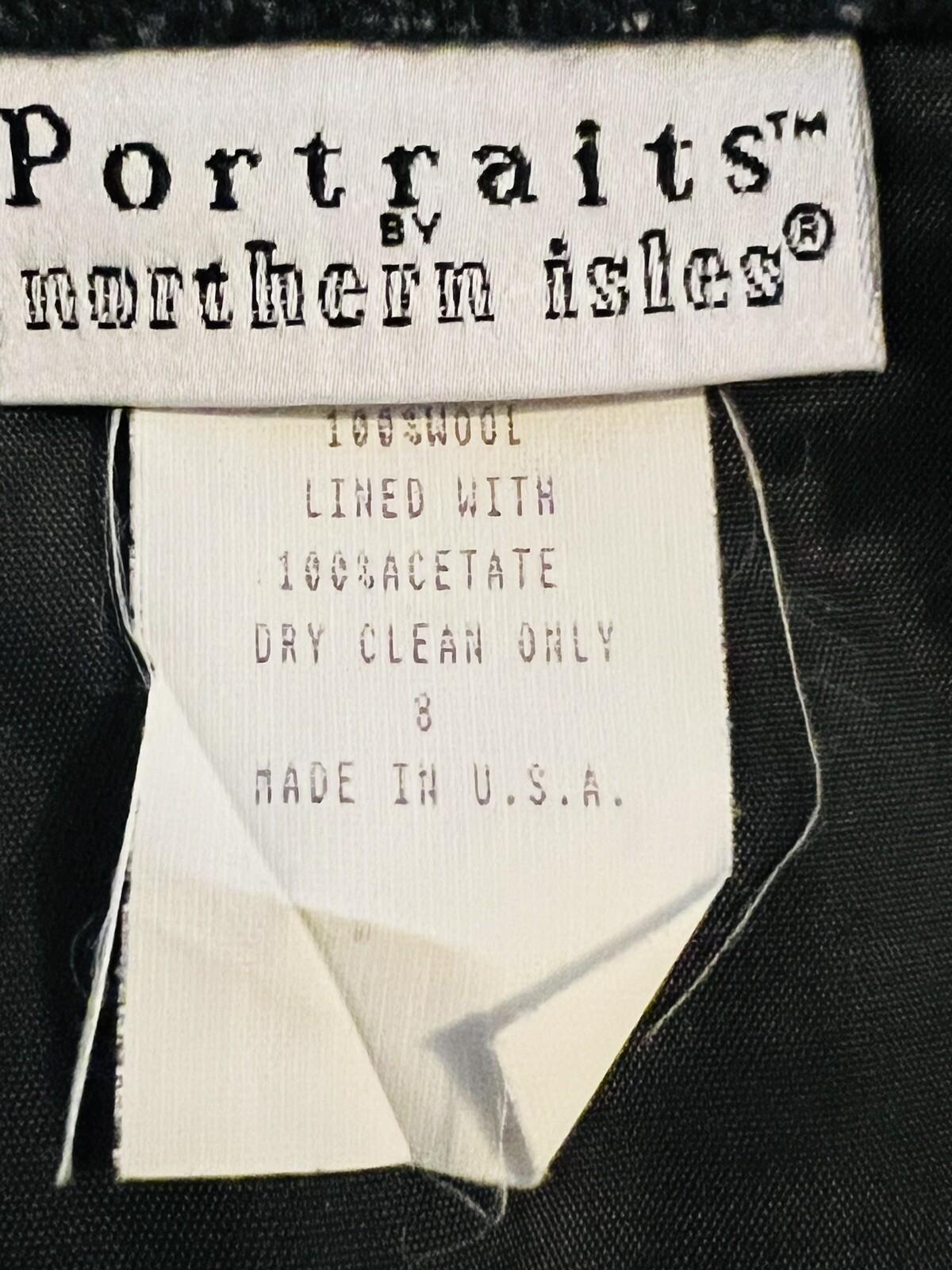 VTG Portraits By Northern Isles Wool Plaid Kilt Style Midi Skirt Sz 8