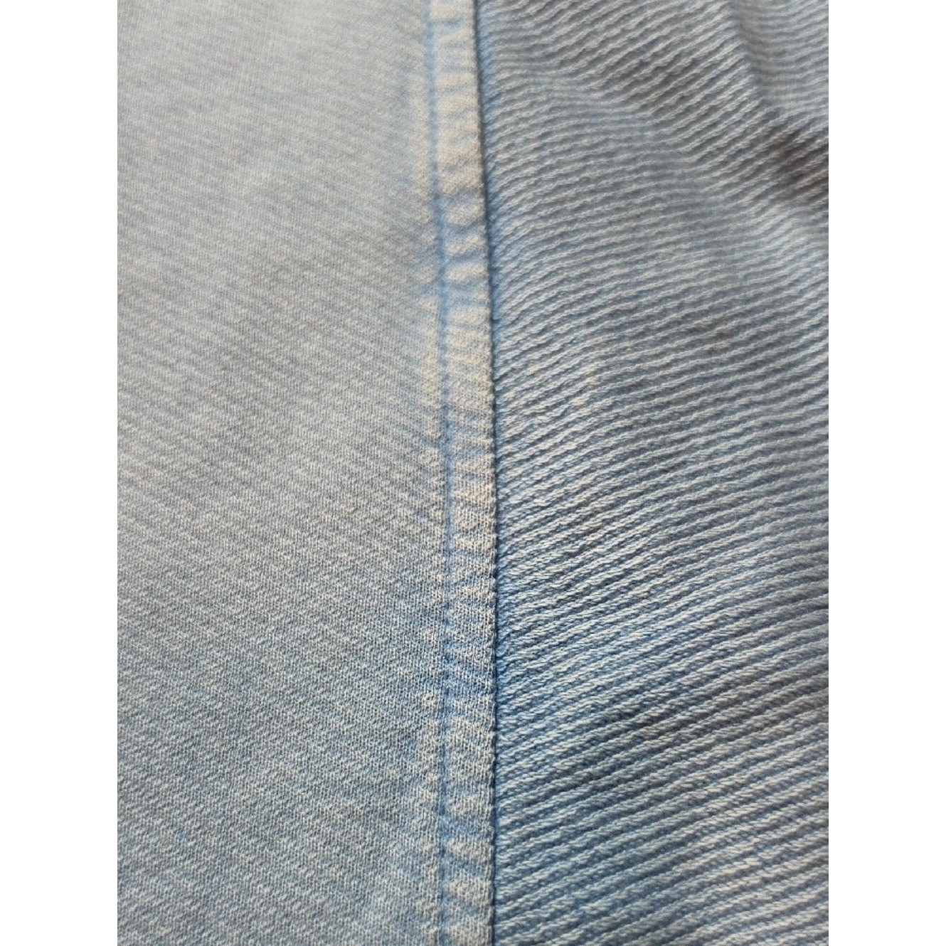 J.JILL | Blue Cotton Boxy Ribbed Panel Lightweight Pullover Sweatshirt Top | XL