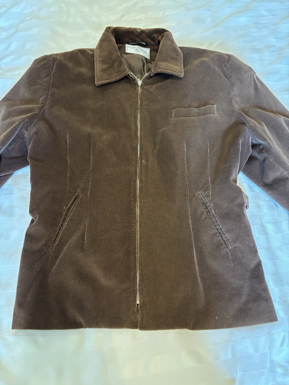 International Scene Made in Russia Brown Corduroy Jacket Coat Women’s Size 20