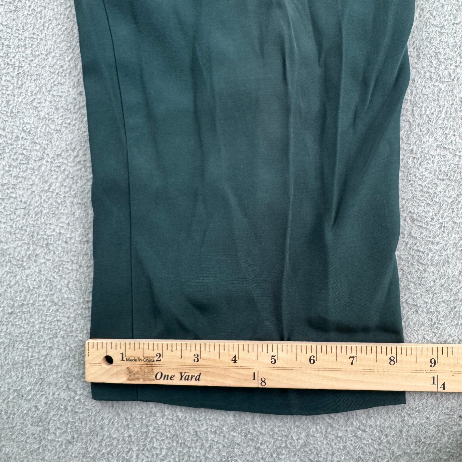 Vintage 90s Reina Industries Pant Set Womens 16P Green Floral Blouse 2 Piece
