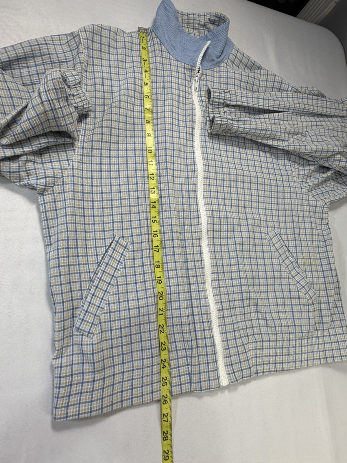 Koret City Blues VINTAGE women’s SZ M Leisure Suit Set Plaid Granny Vibe 2 Piece