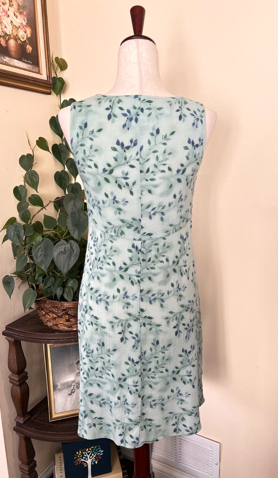 Rabbit Rabbit Rabbit Designs Green Summer Dress sz 8P Petite