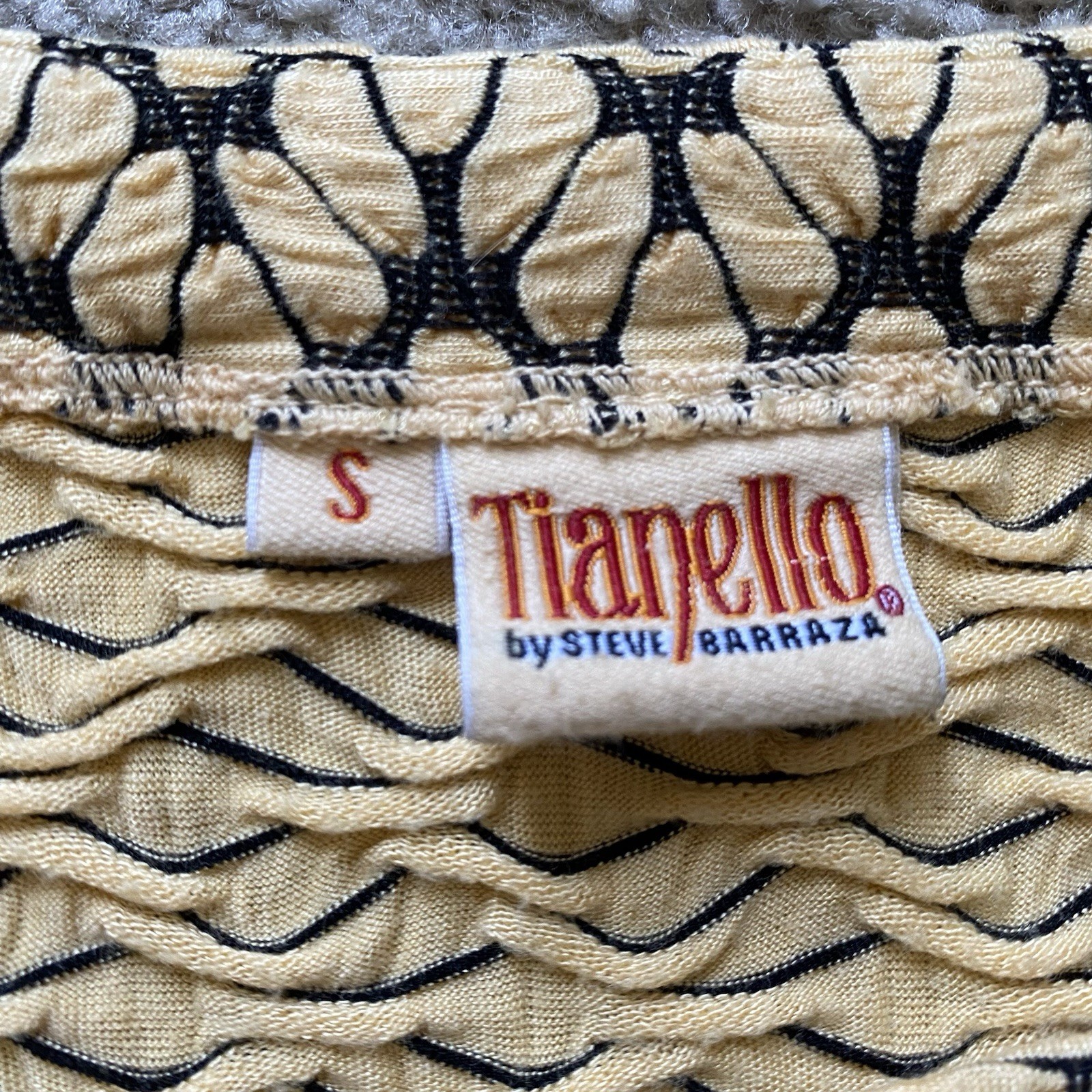 VTG ~ 1990s ~ Tianello ~ Stretch Knit Lou Ann Tunic/Dress ~ Smocking ~ Size S
