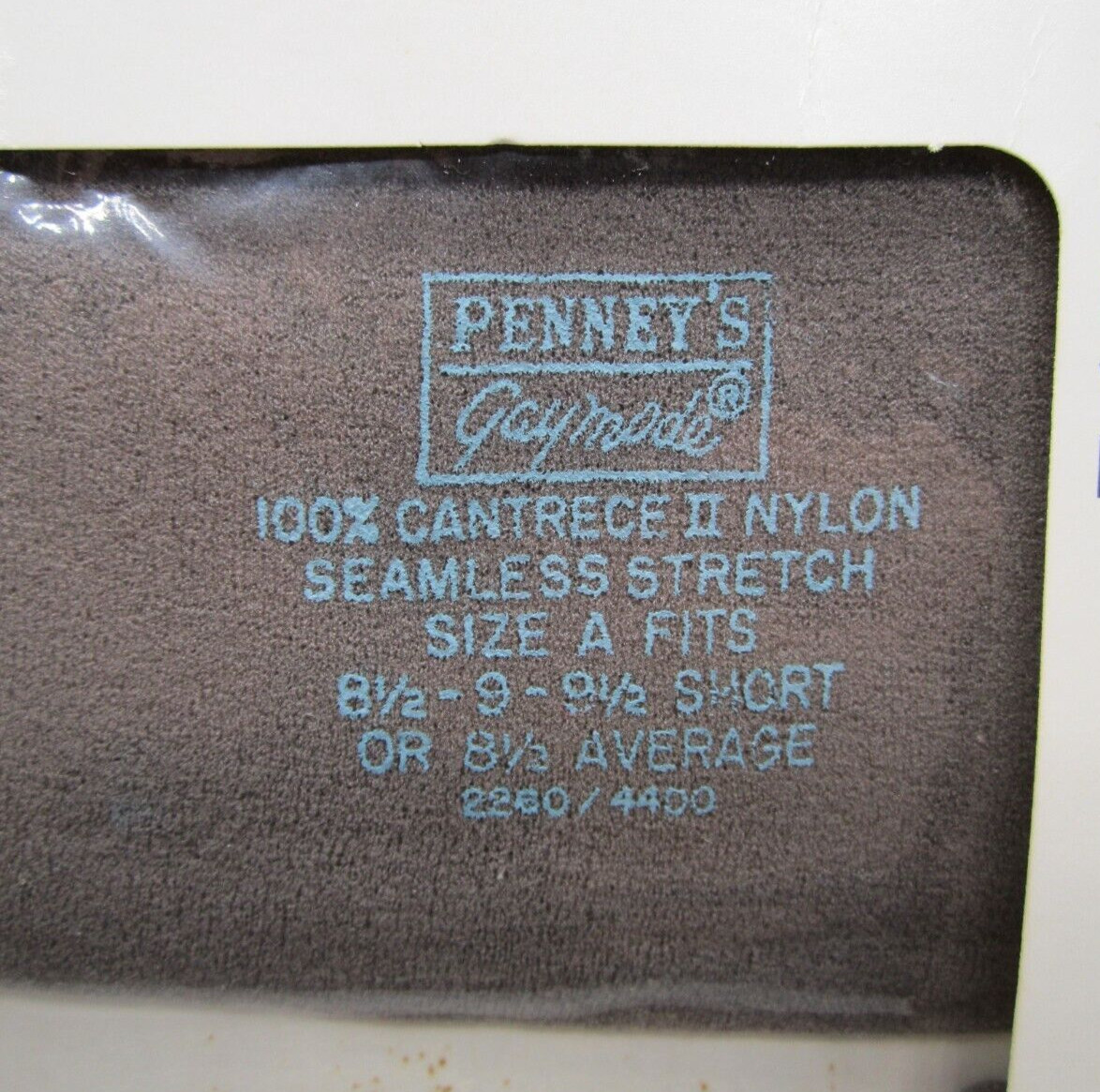 2 Pr Sheer Cantrece II Stockings JC Penneys Gaymode Size A 8 1/2-9 1/2 Gray Mist