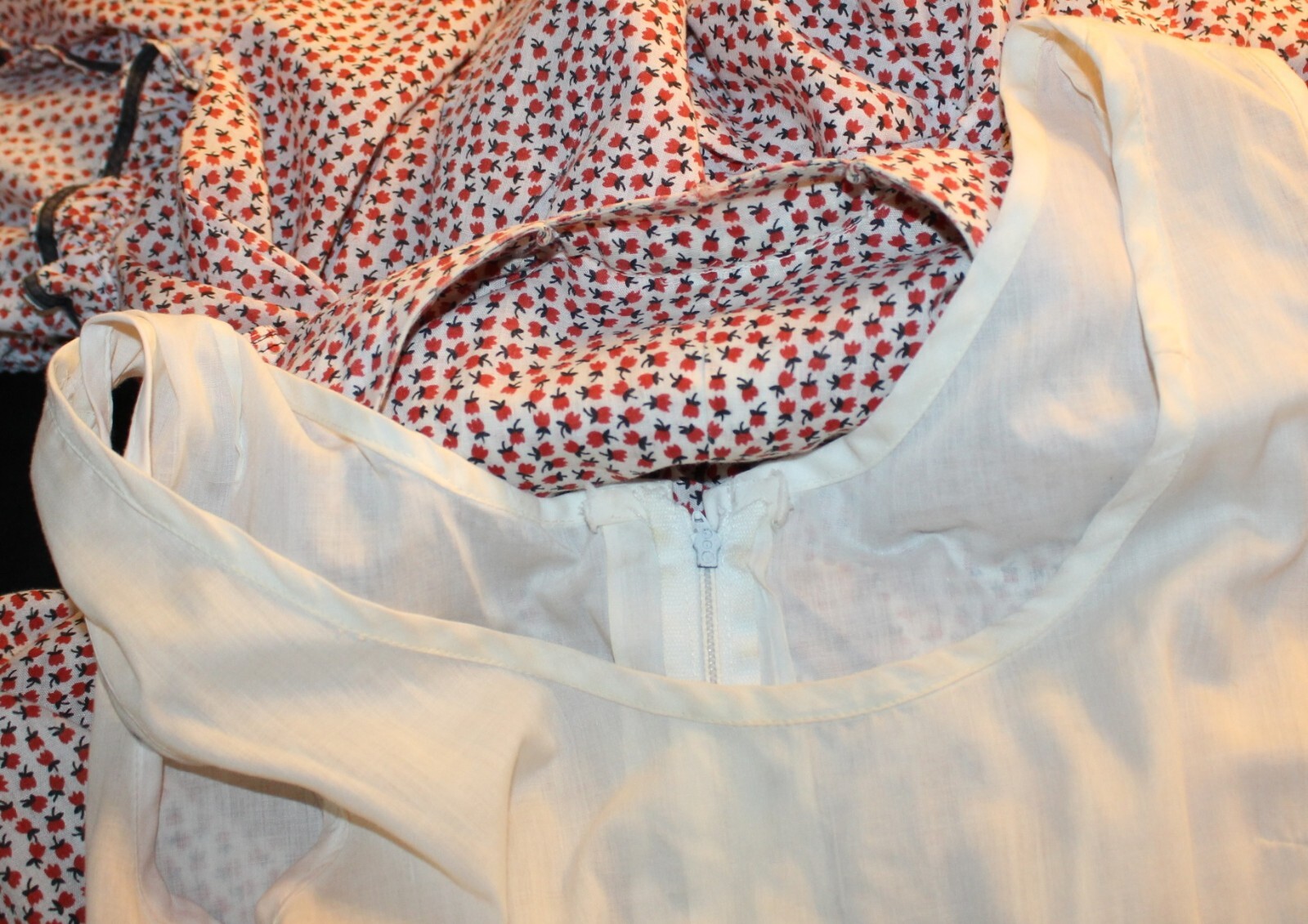 Estate Vtg AS IS 2Pc Edwardian Western Prarie Dress & Jacket Set Sz X S M