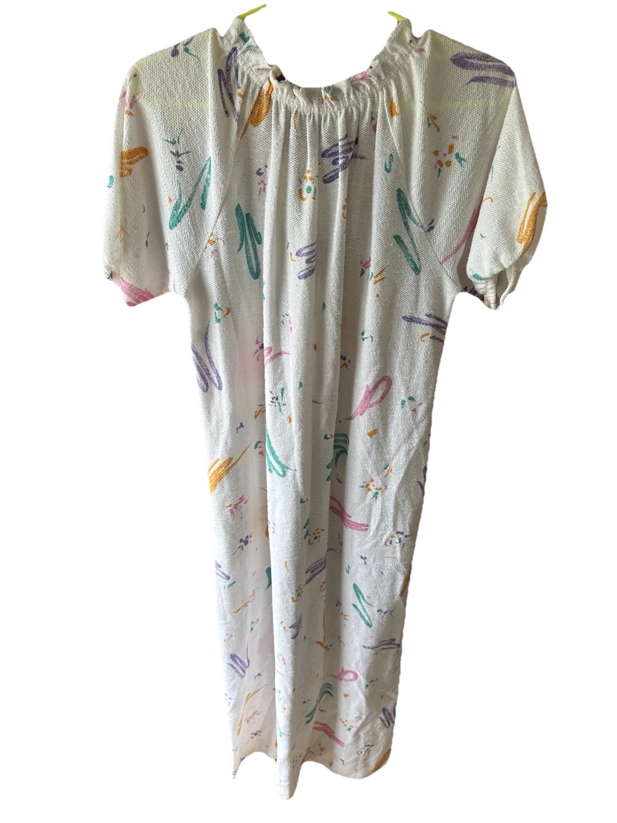 Stunning Vintage 1980s 1990s Moomoo Dress Colorful Shapes