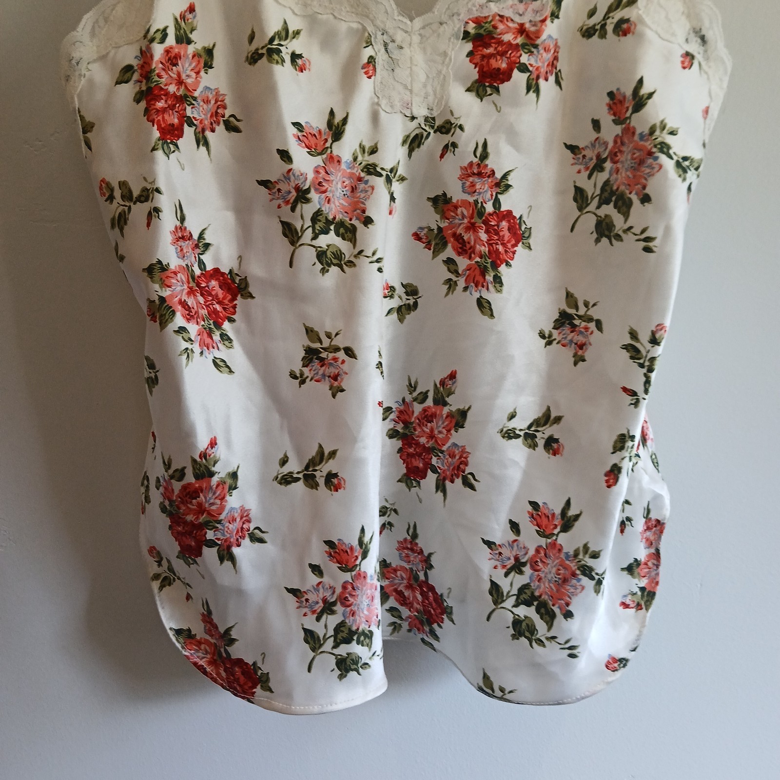 Vintage LCA Intimates Nu Sensations Satin & Lace Camisole Lingerie Size 6M