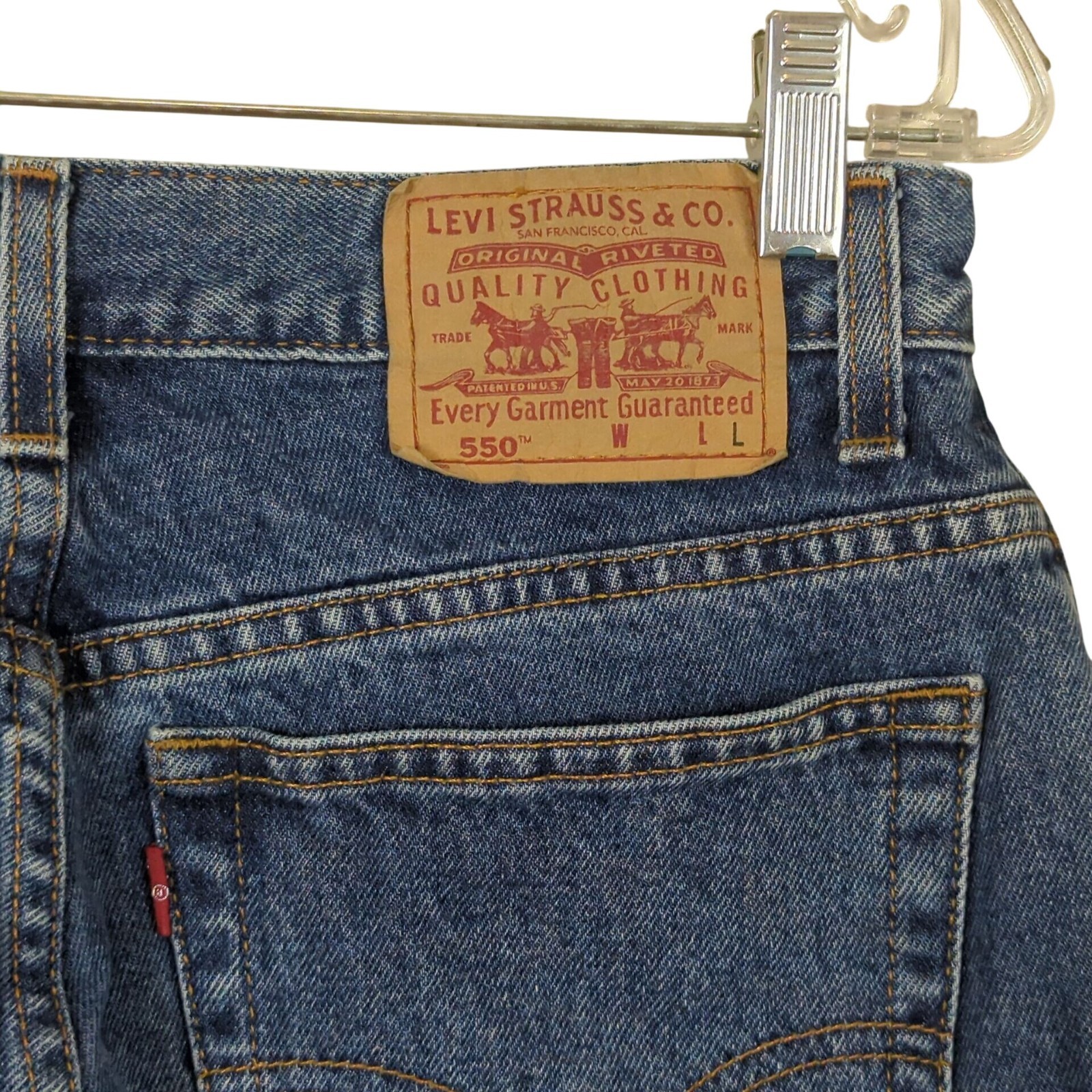 Vintage Y2K Levi’s 550 Relaxed Fit Jeans Women’s 12 Miss High Rise Tapered Leg