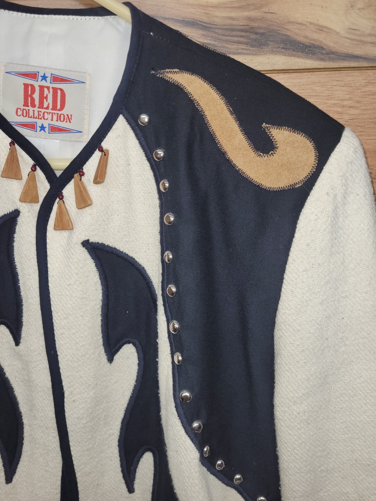 Vintage 90s Southwestern Ranchwear Jacket Womens S/M Santa Fe Studded Western