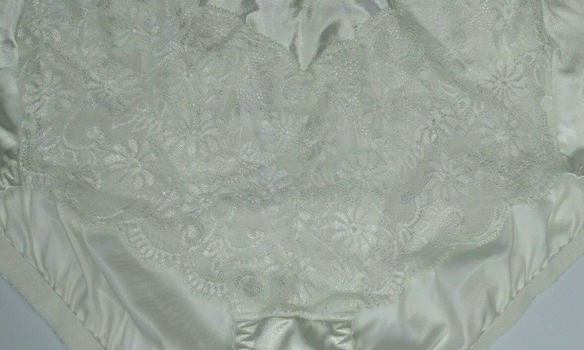BEAUTIFUL VINTAGE BALI CONTROL TOP PANTIES UP 17% LYCRA LACY SATIN SIZE XL 31/32