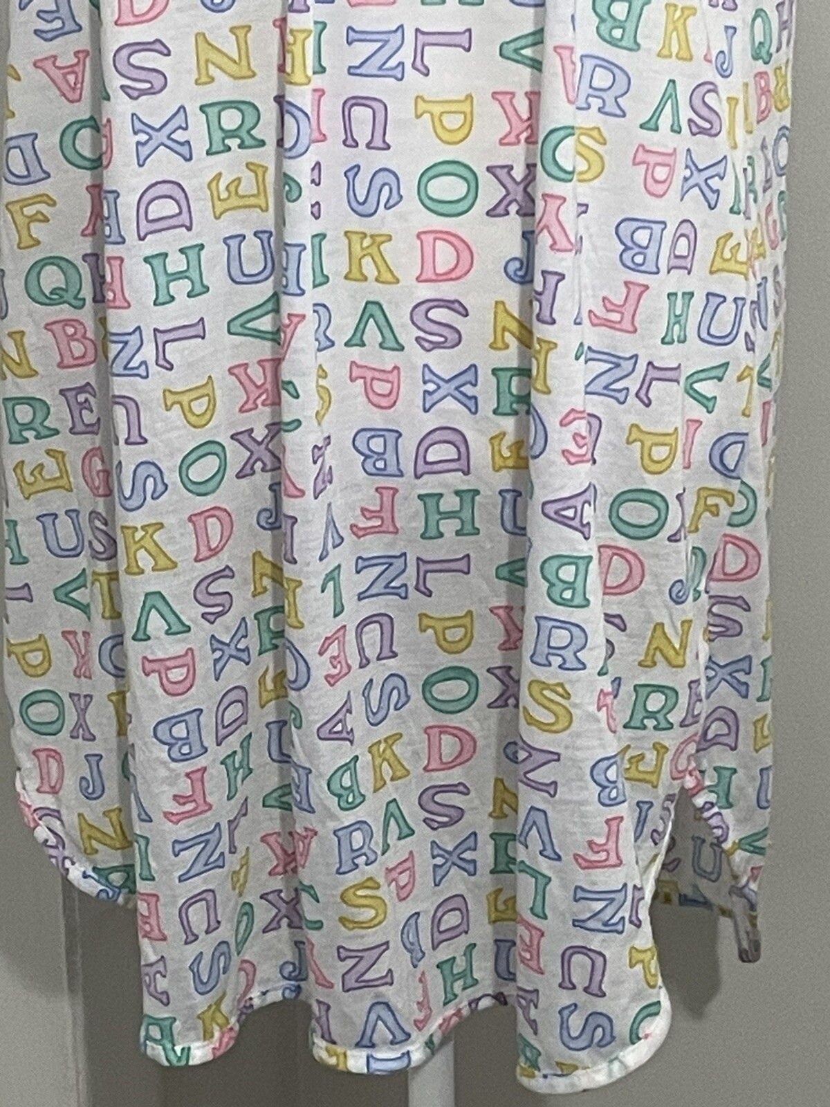Vintage “Kittens” Brand Women’s Sleeveless Nightgown Sleepwear Large Alphabet
