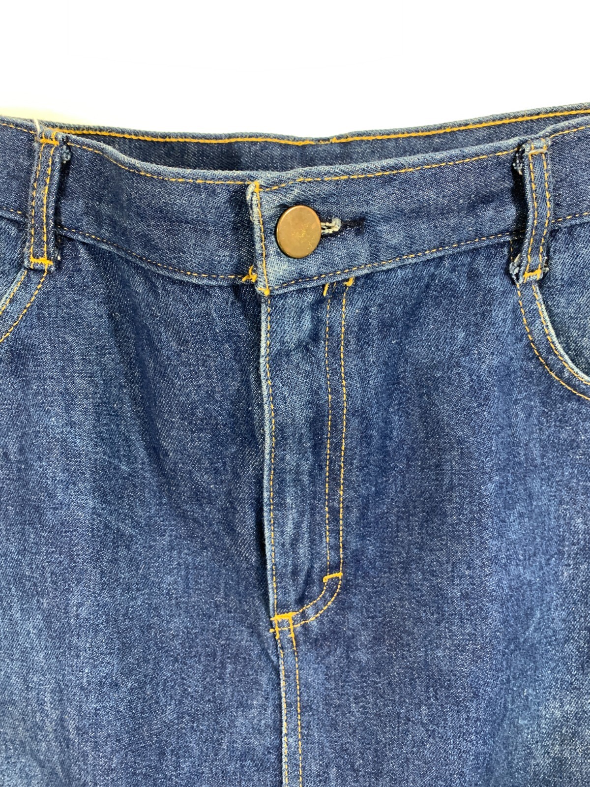Vintage 80s CHERYL TIEGS Jeans Denim Midi Skirt Missy 14 (28″ Waist)