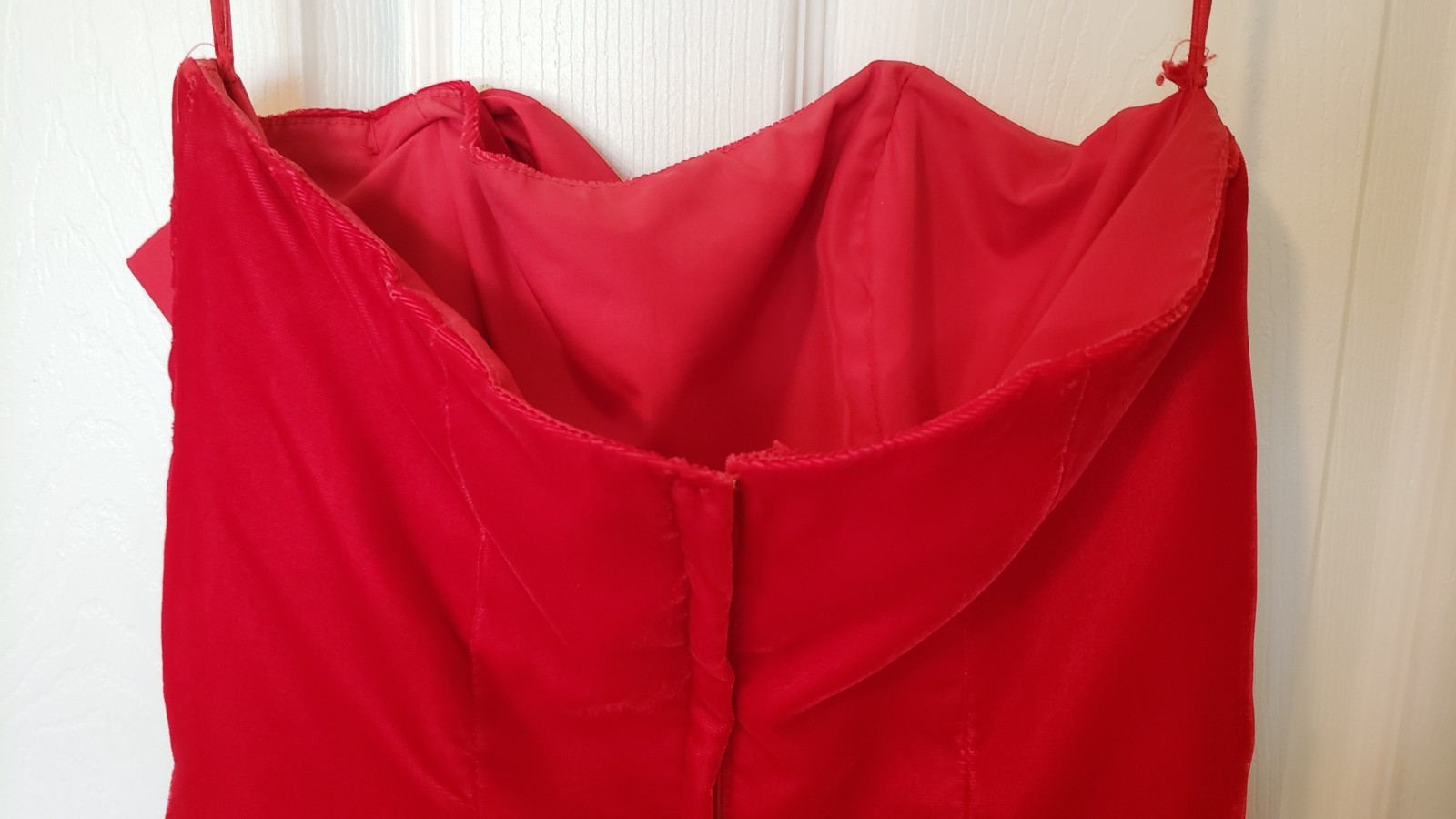 Vintage VTG Int Ladies Garment Workers Union Dress Red Prom Dance Wedding 9 USA