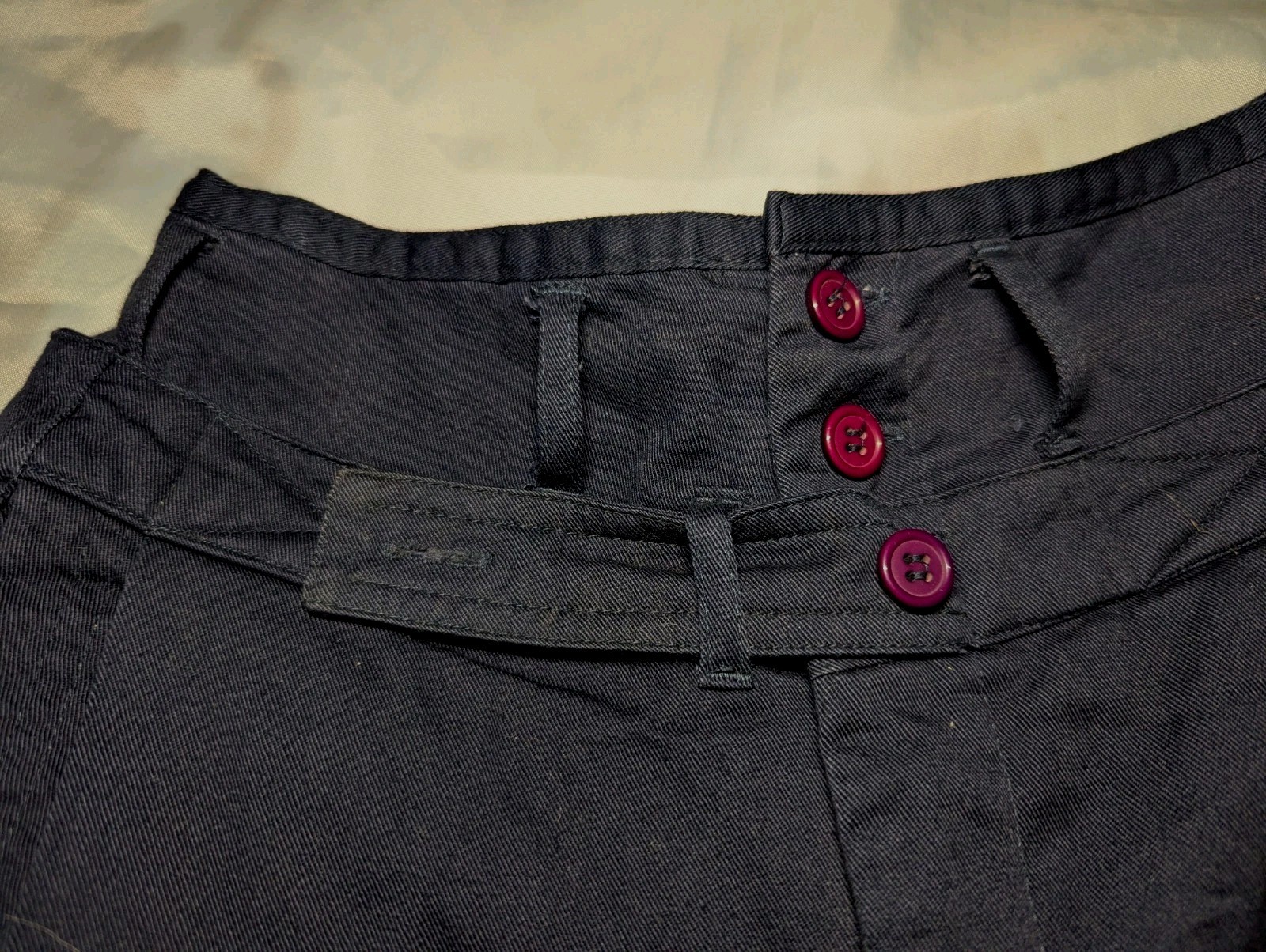 OUTBACK RED 80’s Blue PLEATED Pants High Waist 100% COTTON Women’s Size 4 NWT