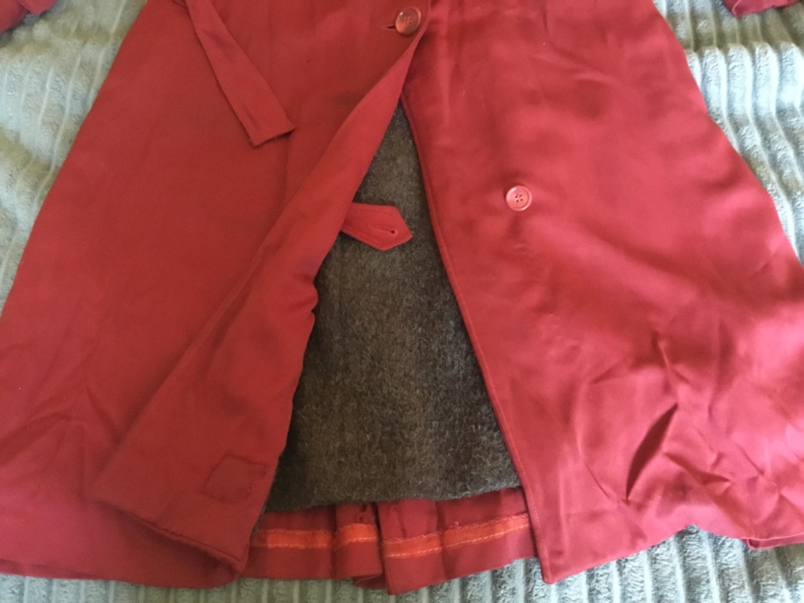 Vintage 1930s gabardine wool winter Jacket coat size M
