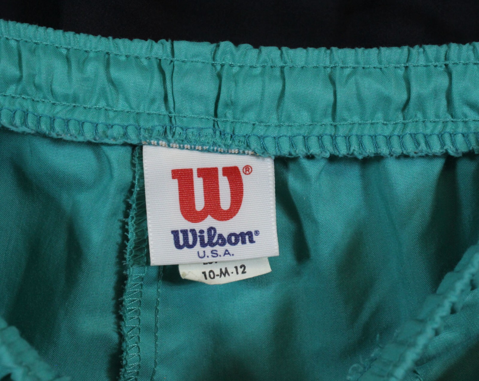 Vtg Wilson Tracksuit Outfit Set Pants Shirt Pouf Slv 80s Pinstripe Wind Pants M