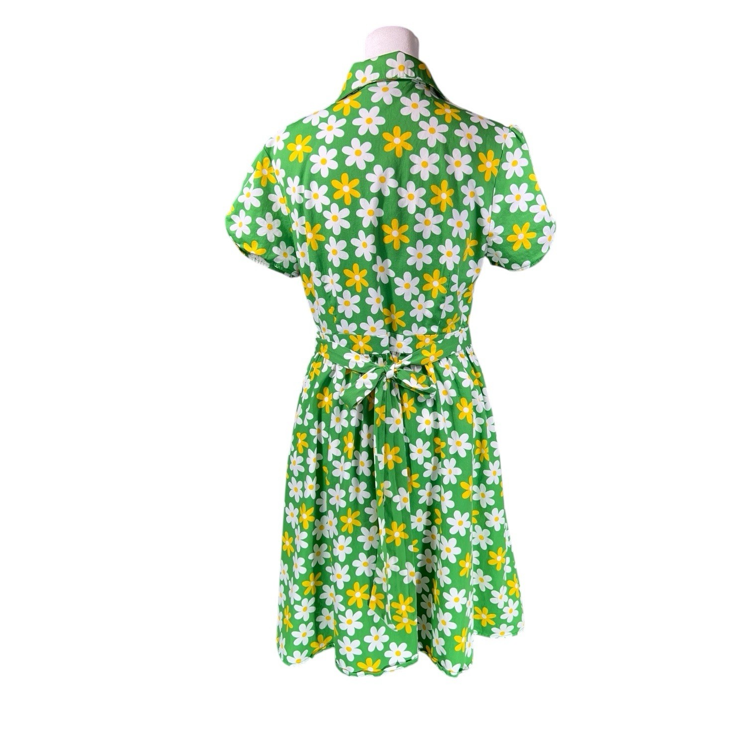 RETRO MODCLOTH FLORAL FLOWER POWER TWEE DRESS FAIRY WHIMSICAL MOD BOHO HIPPY M