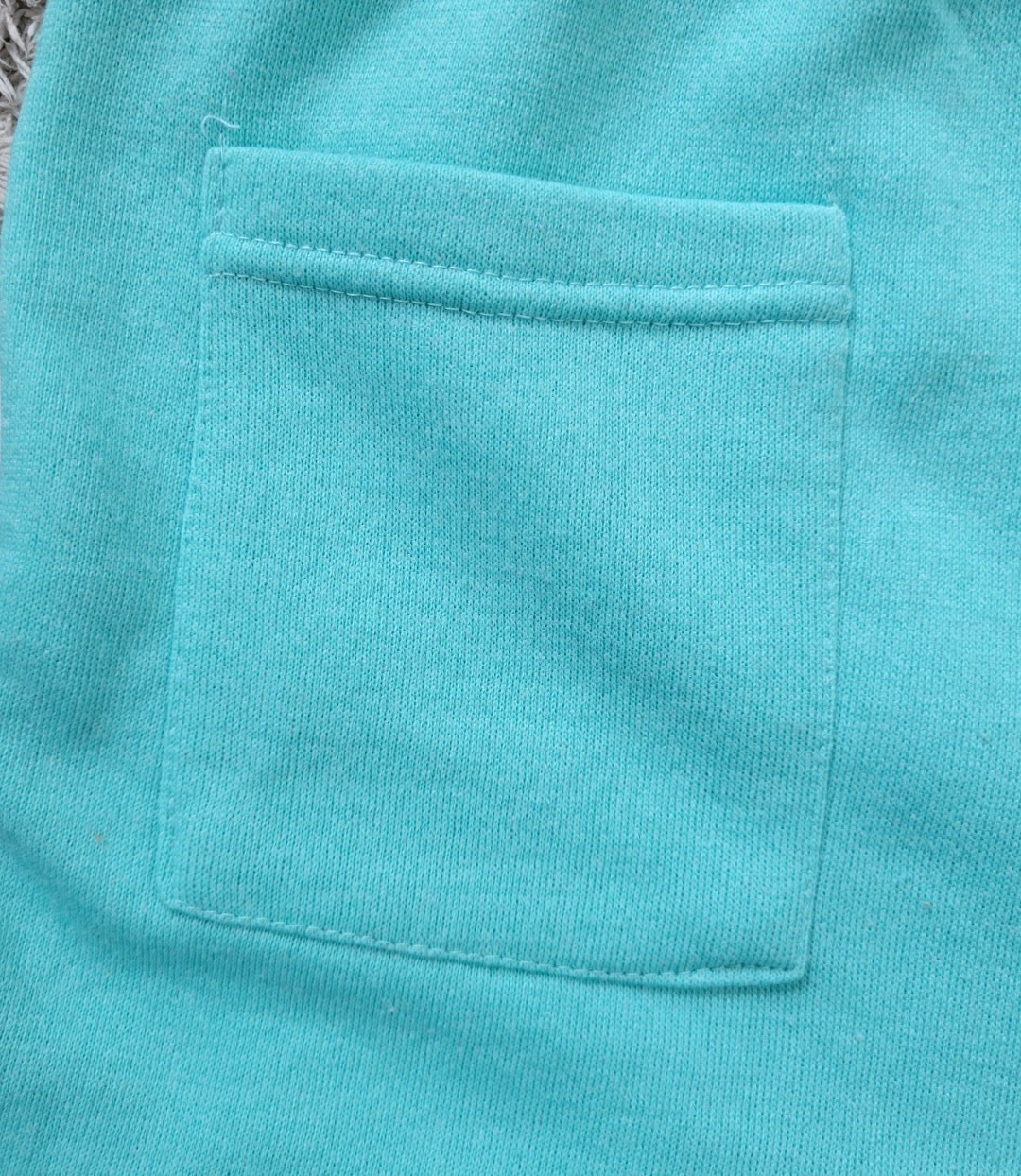 Vintage Adidas Mint Green Shorts w White Piping & Elastic Waist Size Med