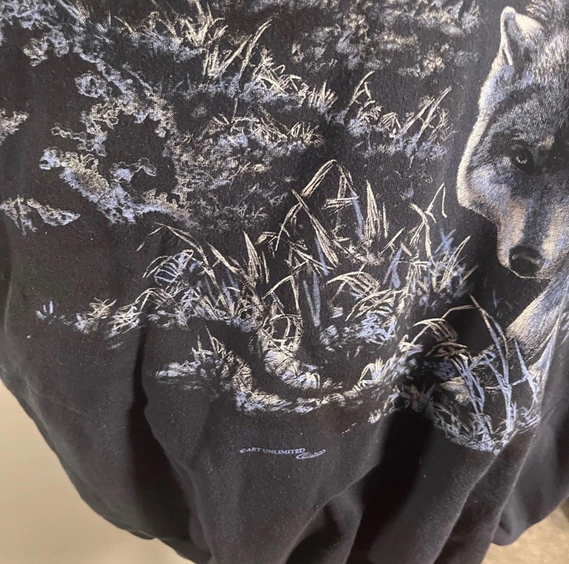 Wolves Wolf Sweatshirt Vtg Full Moon Art Unlimited Sportsware Women’s XXXL