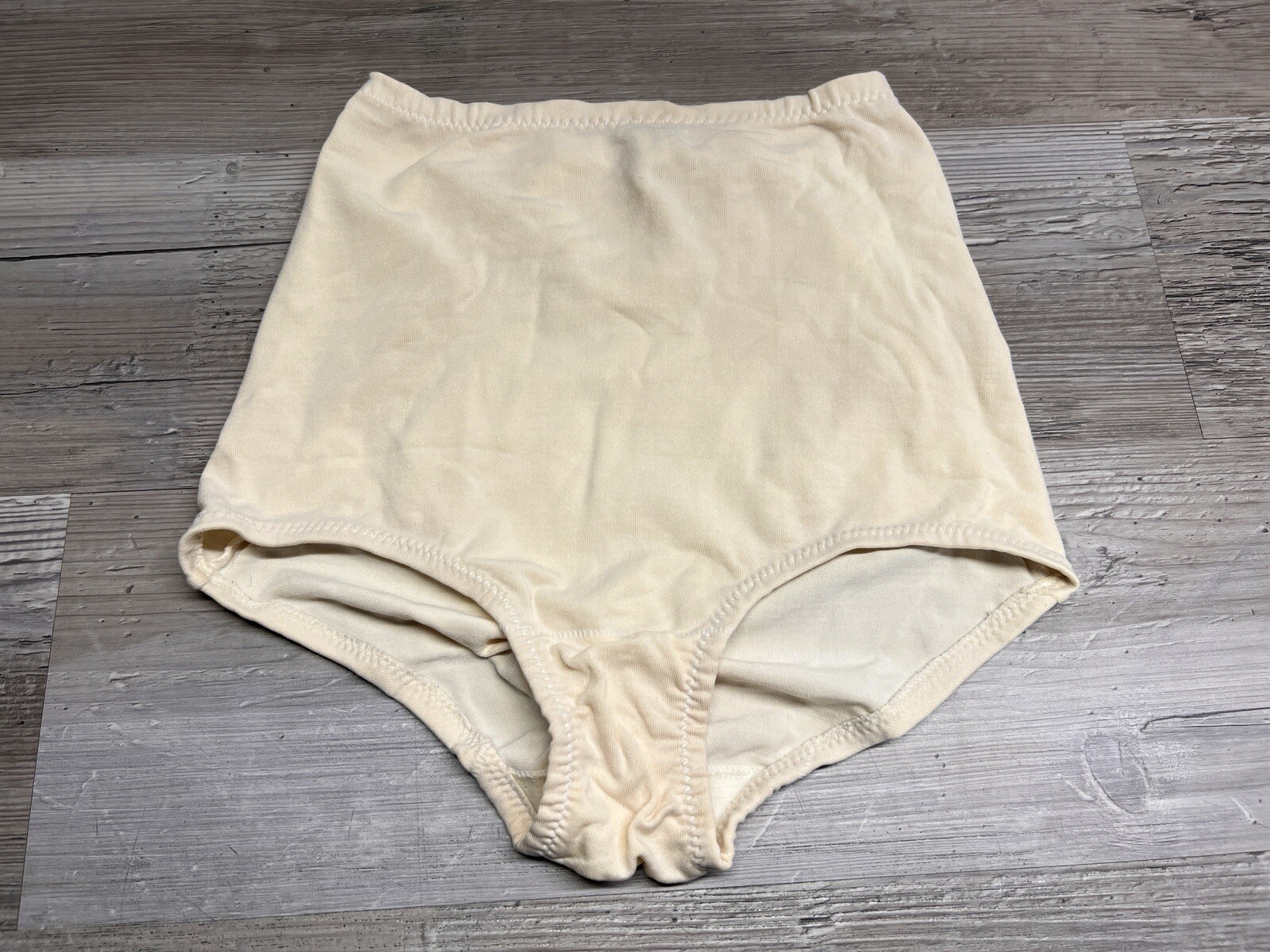Vintage Exquisite Form High Waist Brief Panties Nylon Spandex Small #27