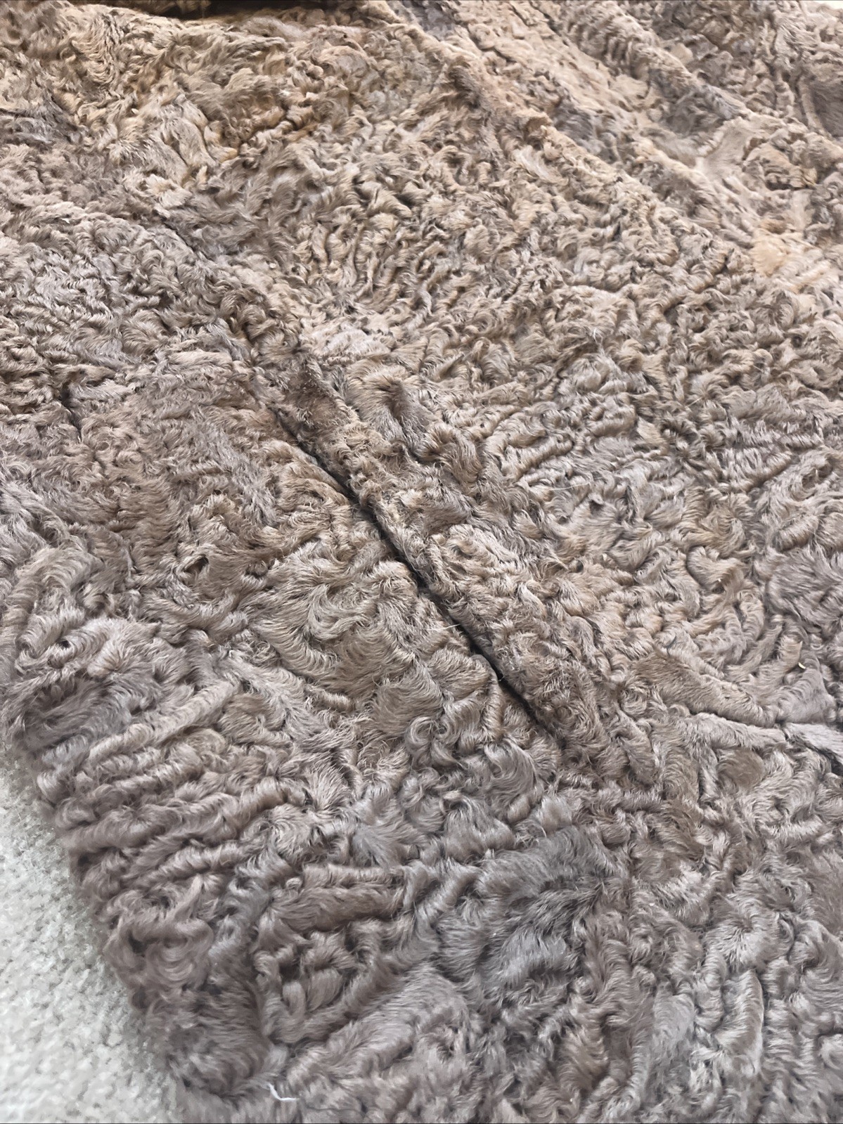 Vintage Karakul Lamb Toronto Furs Brown Coat K. Bouyotonoulos Athens Greece M/L