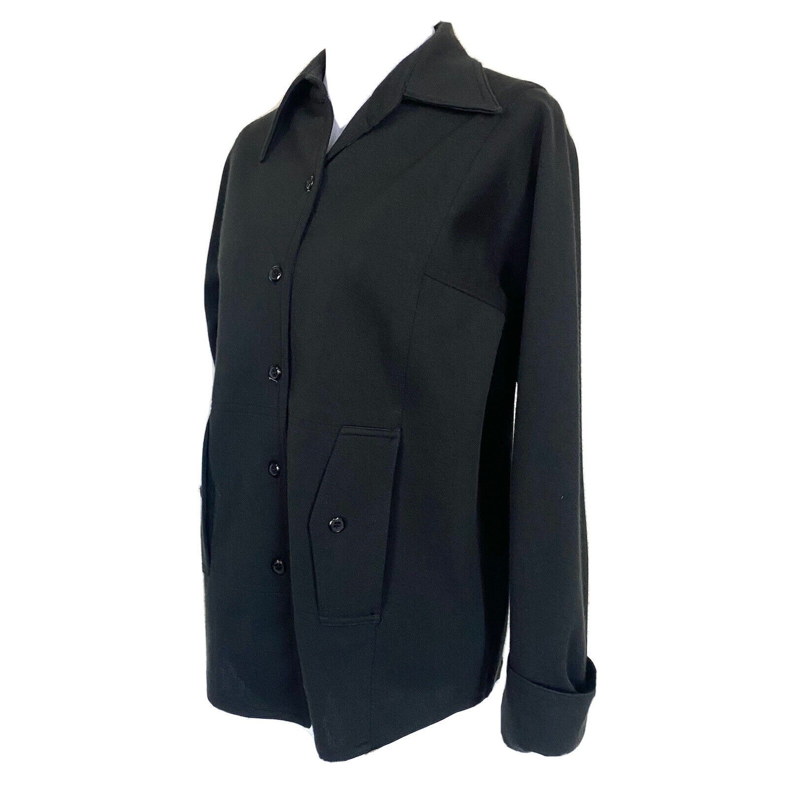 Ms Doris of California Vintage Black Jacket Blazer Button Front Women’s Sz 13/14